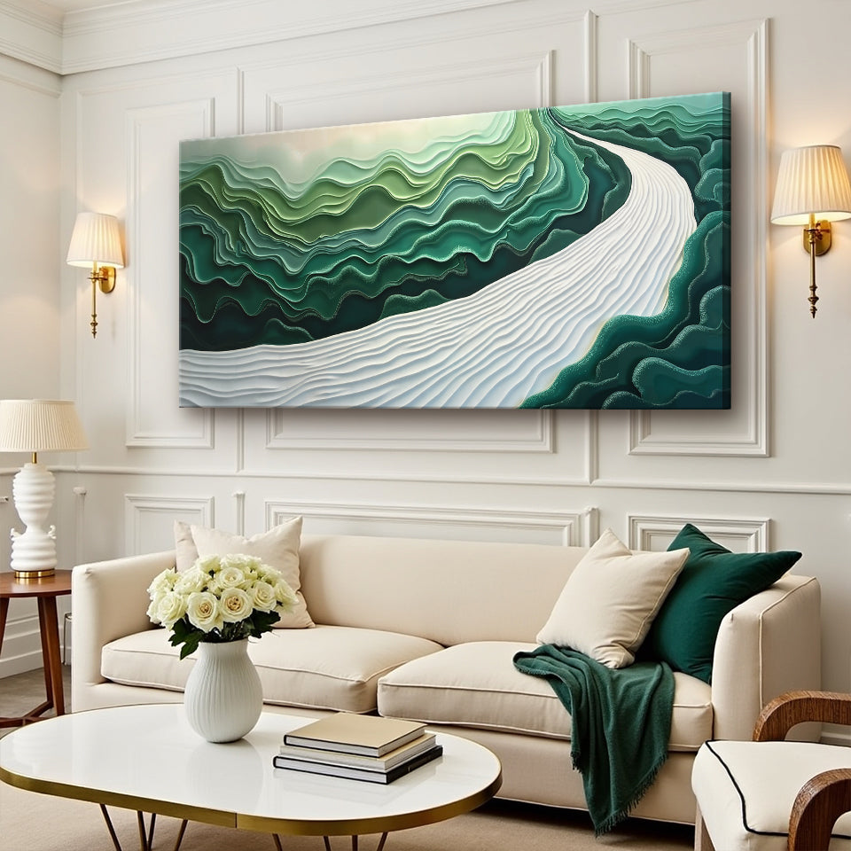 Green Rivers Abstract Wall Art III on sale at MyriadMart