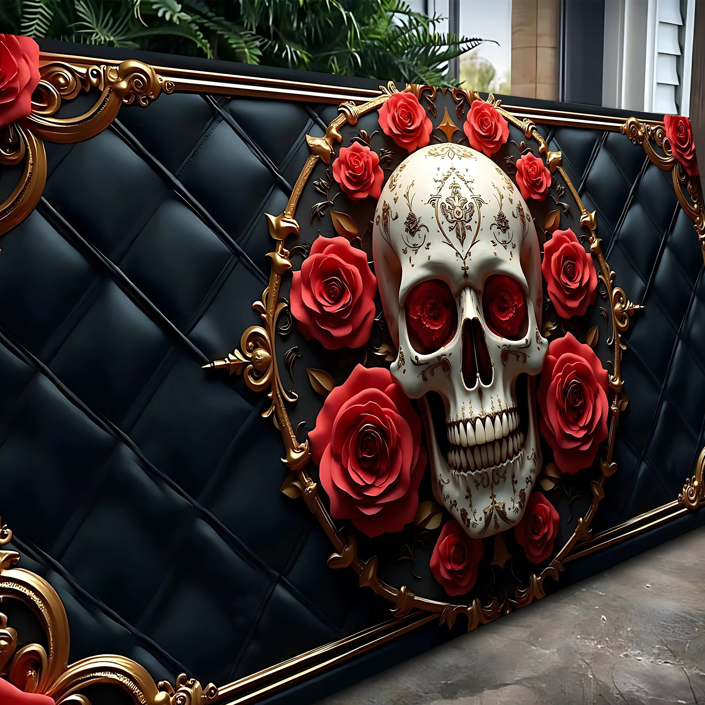 3D Rose and Skull Wall Art VII on sale at MyriadMart