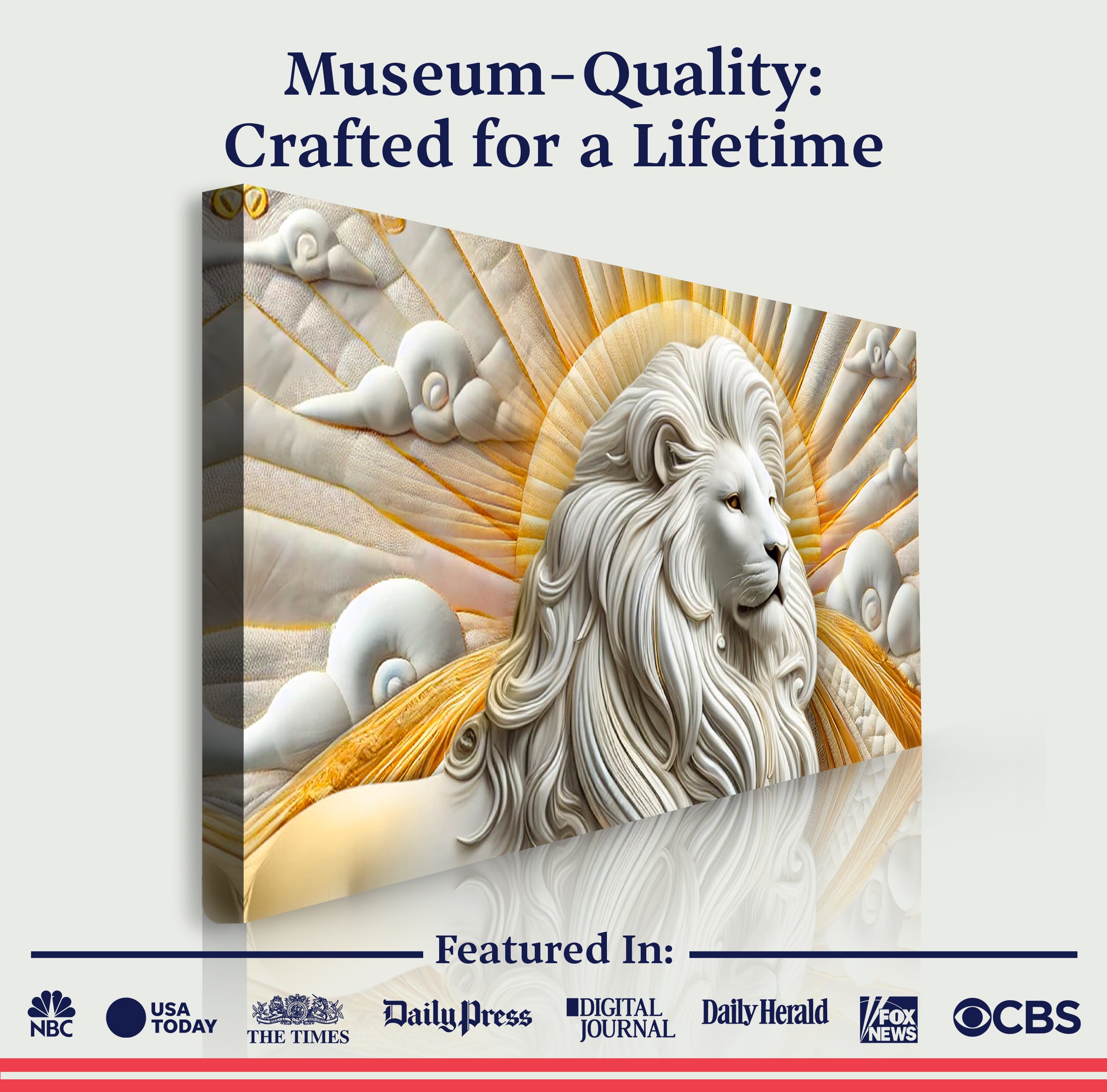 3D Majestic Lion Wall Art III on sale at MyriadMart