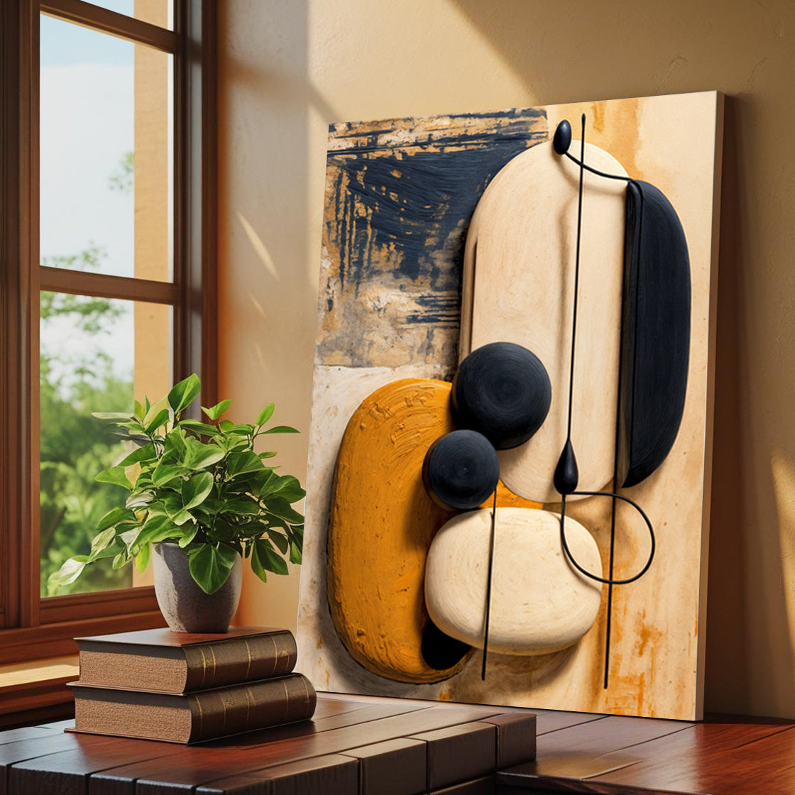 Orange Abstract Harmony Wall Art on sale at MyriadMart