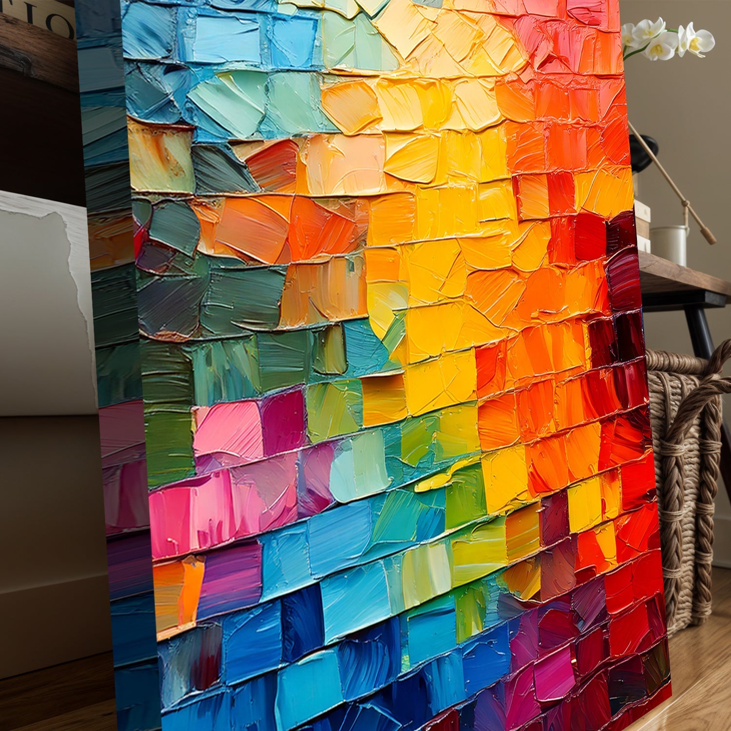 Spectrum Mosaic Impasto Wall Art on sale at MyriadMart