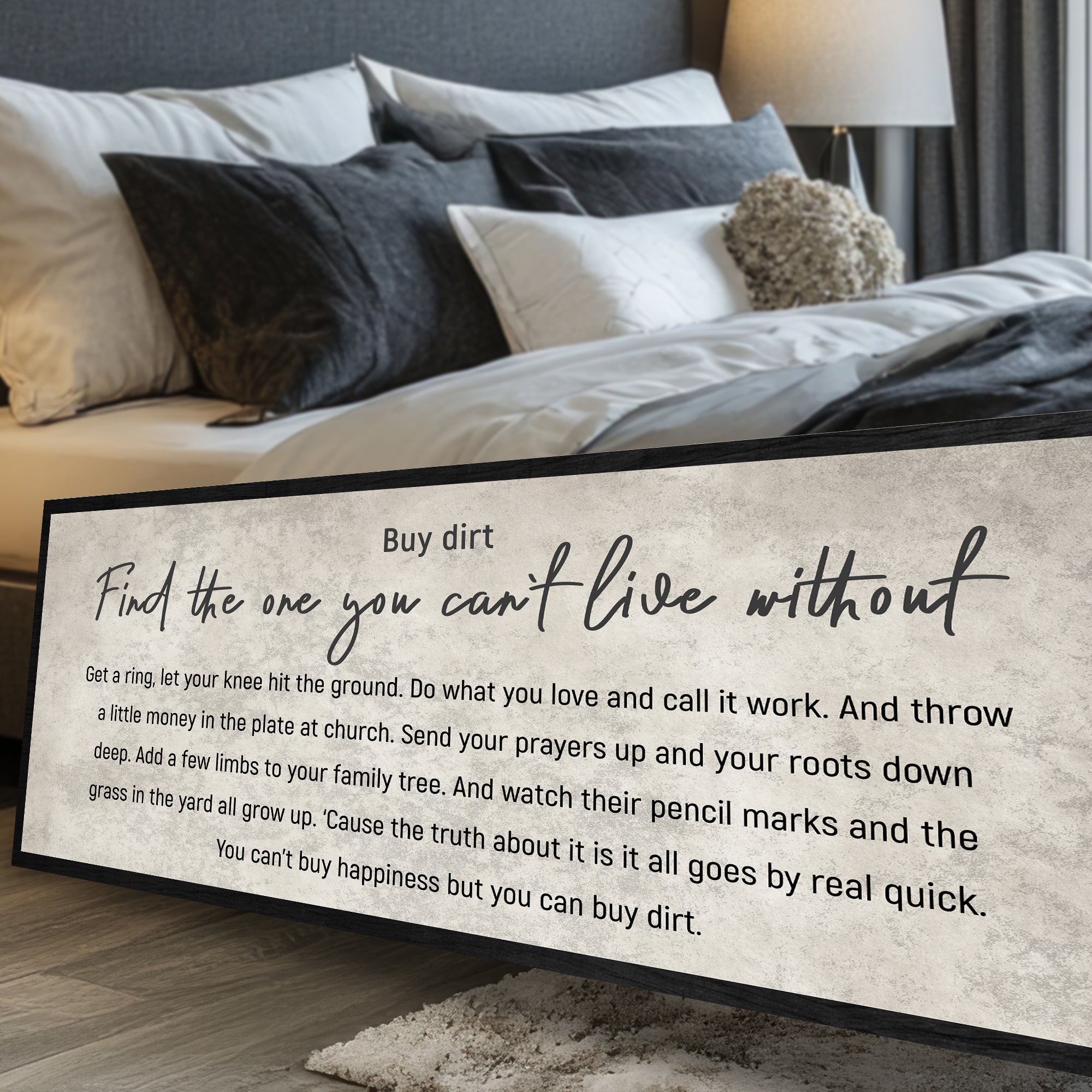 Find The One You Can't Live Without Family Sign III on sale at MyriadMart