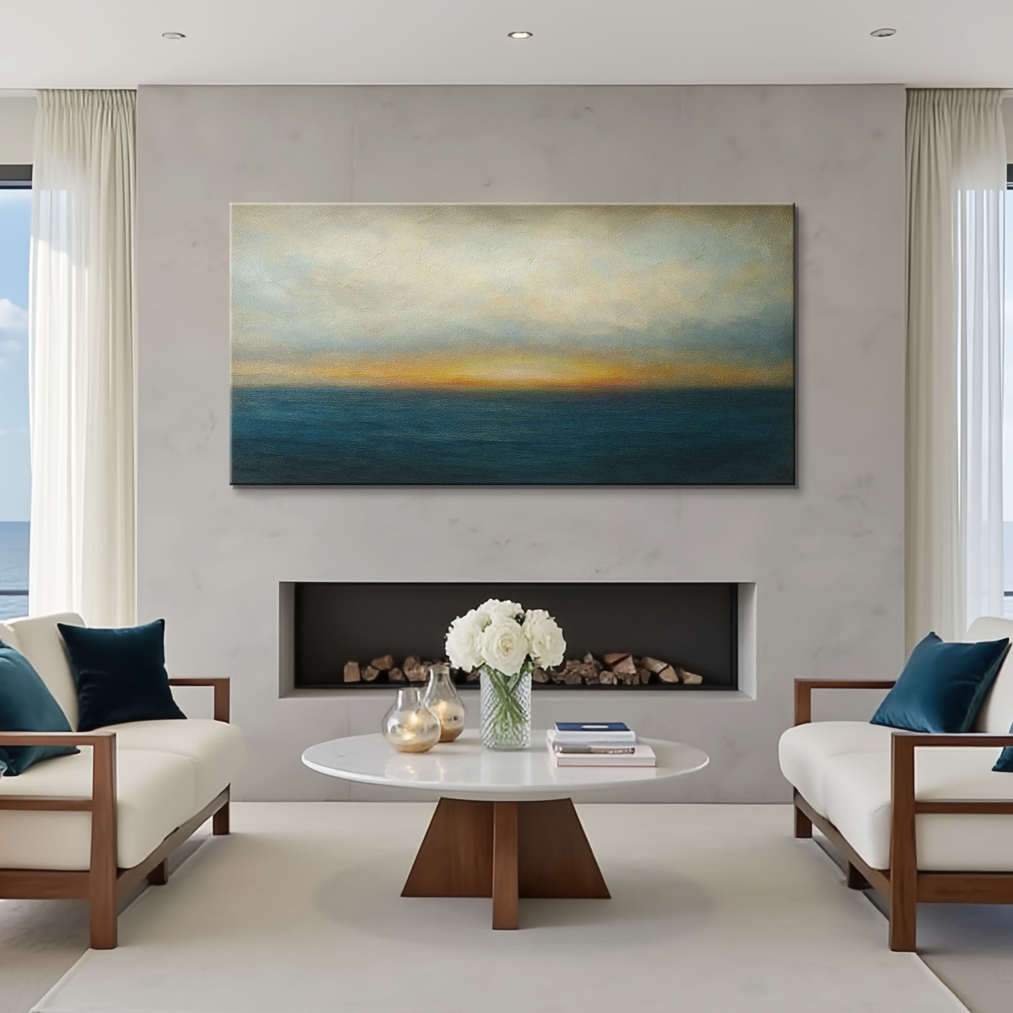 Waterscape Abstract Wall Art V on sale at MyriadMart