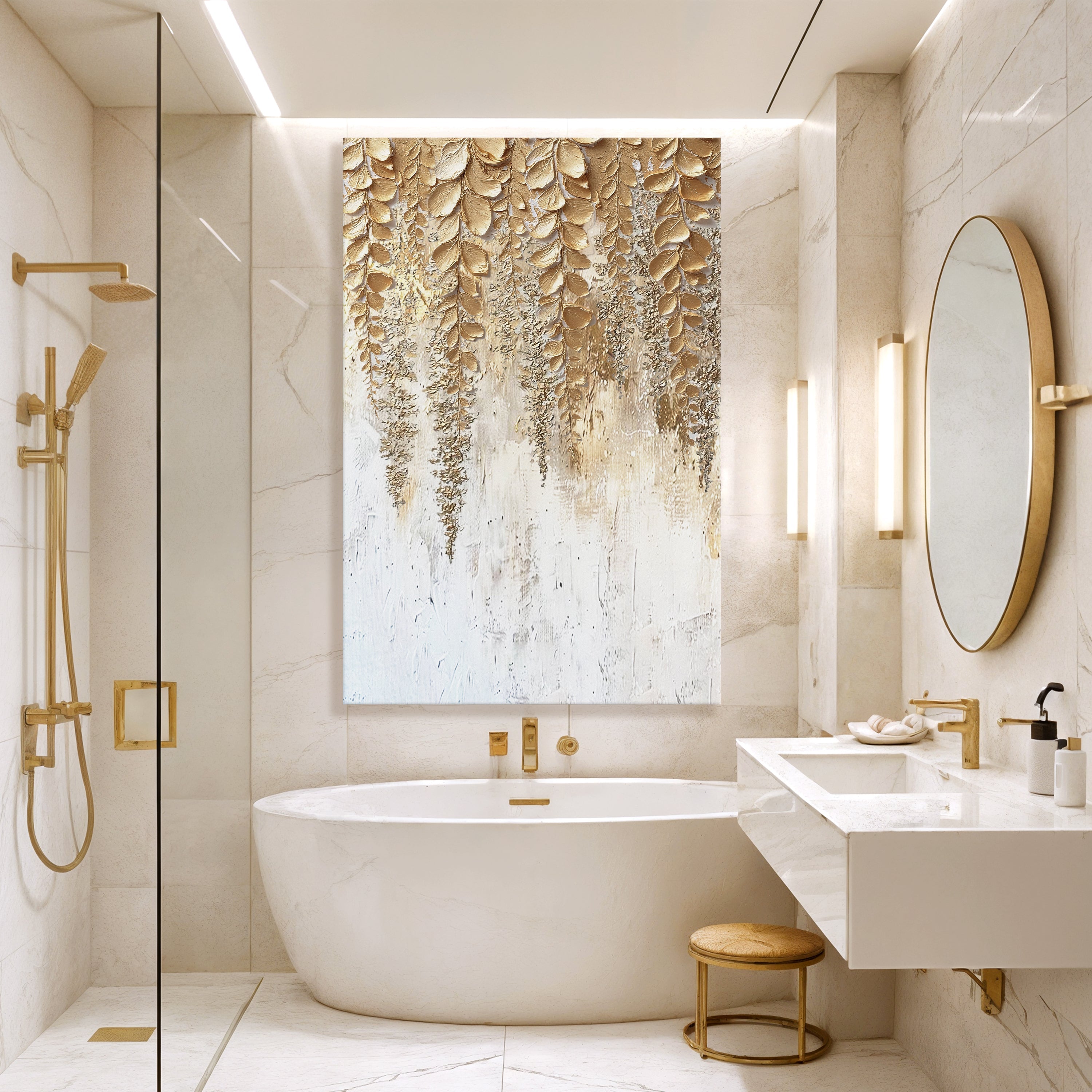 Golden Wisteria Wall Art on sale at MyriadMart