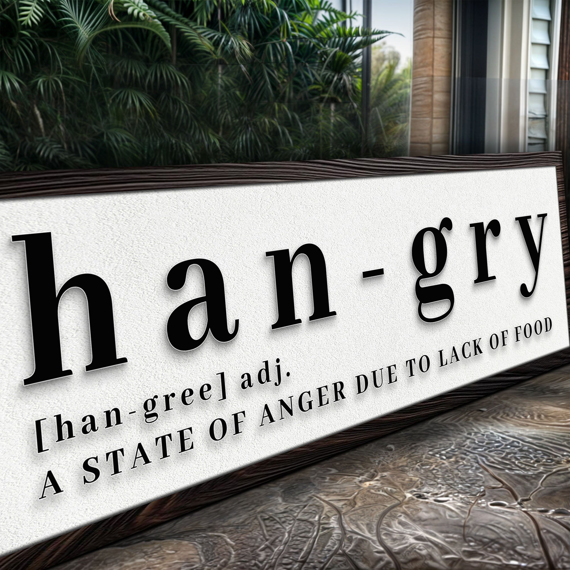Hangry Kitchen Sign on sale at MyriadMart