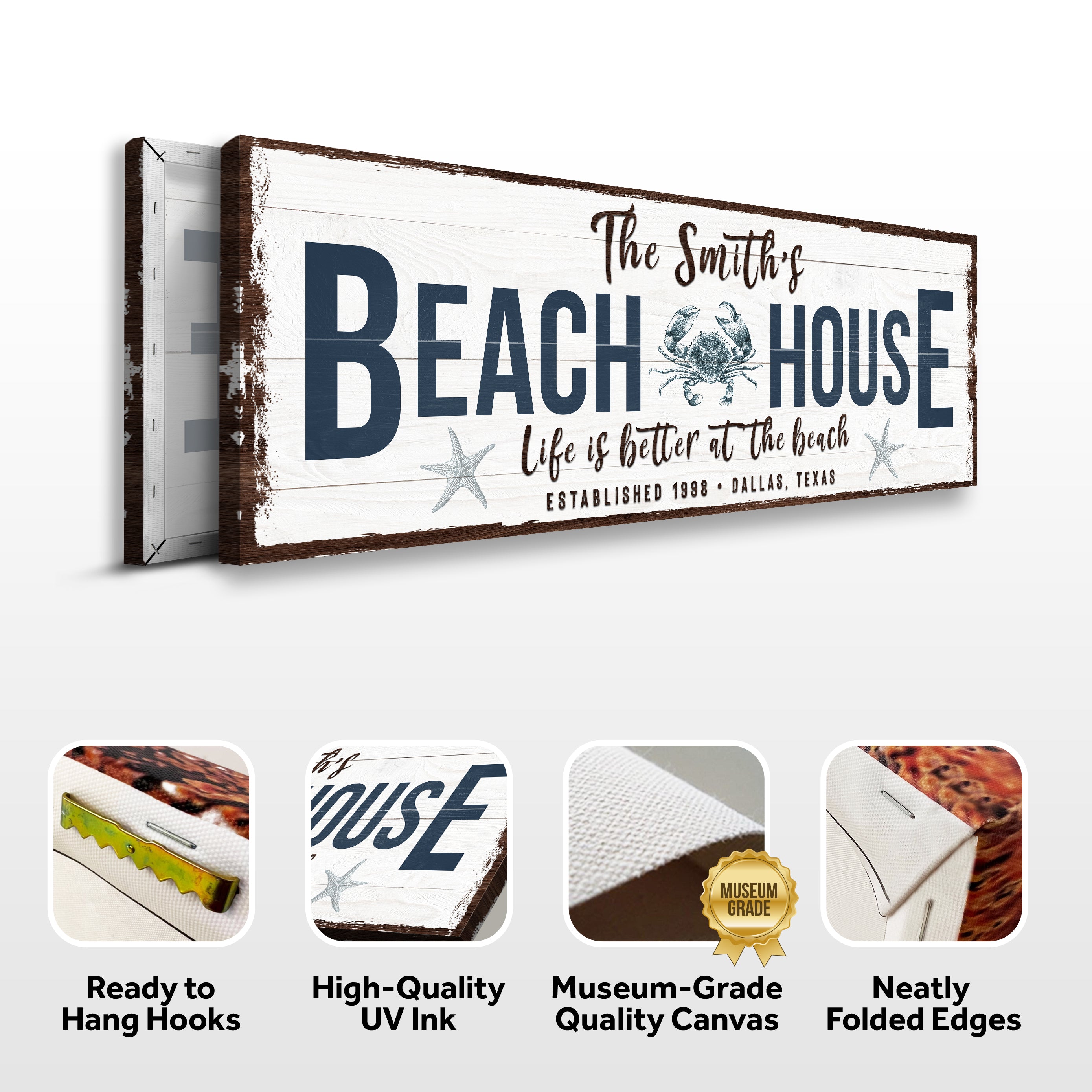 Personalized Beach House Sign on sale at MyriadMart