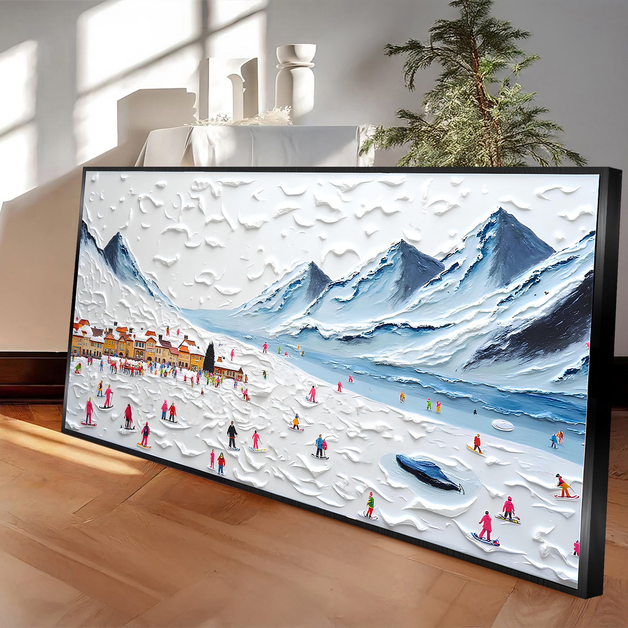 Snow Mountain Abstract Wall Art II on sale at MyriadMart