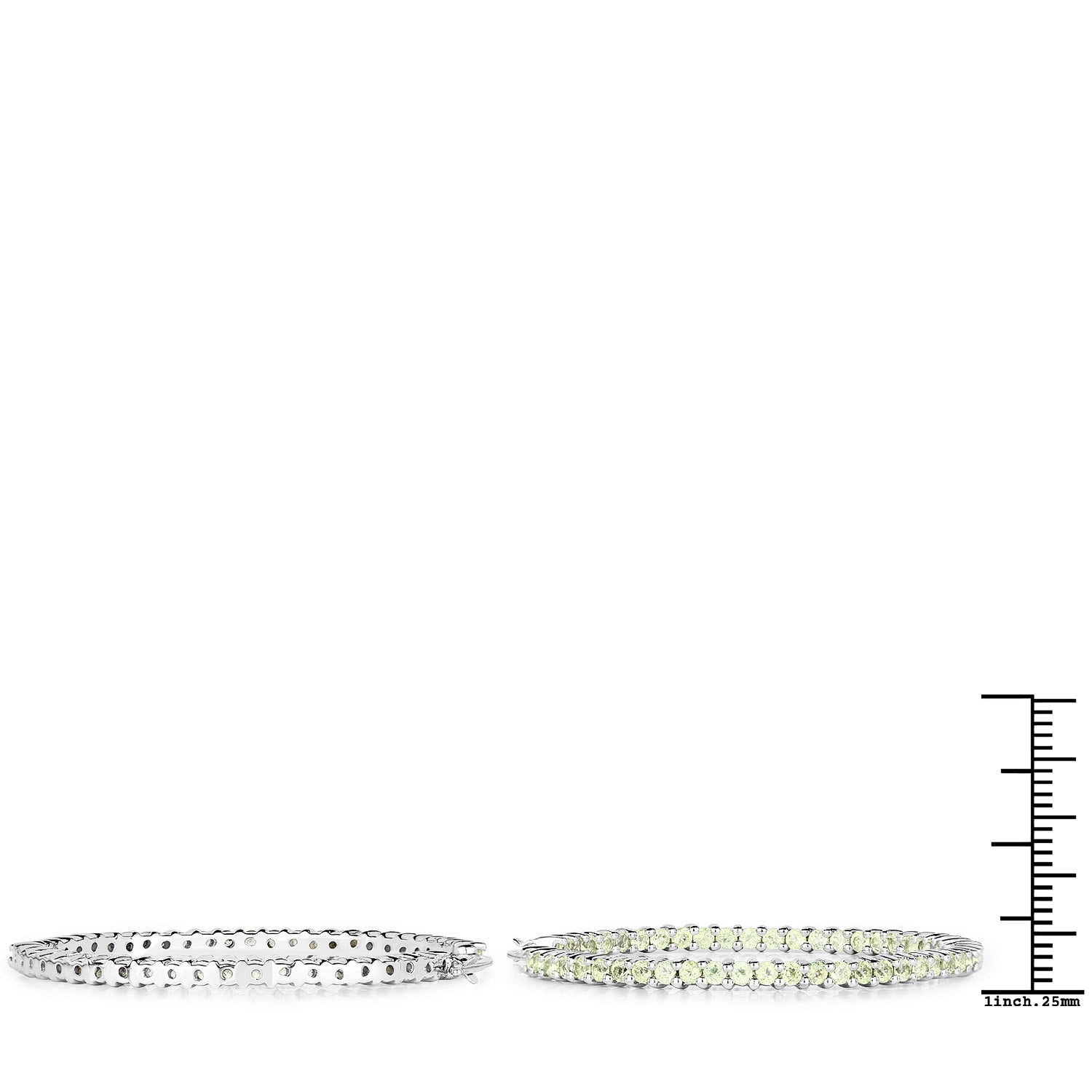 3.50 Carat Genuine Peridot .925 Sterling Silver Earrings on sale at MyriadMart