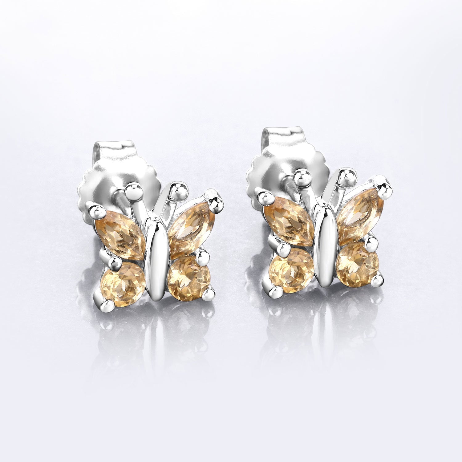 0.88 Carat Genuine Citrine .925 Sterling Silver Earrings on sale at MyriadMart