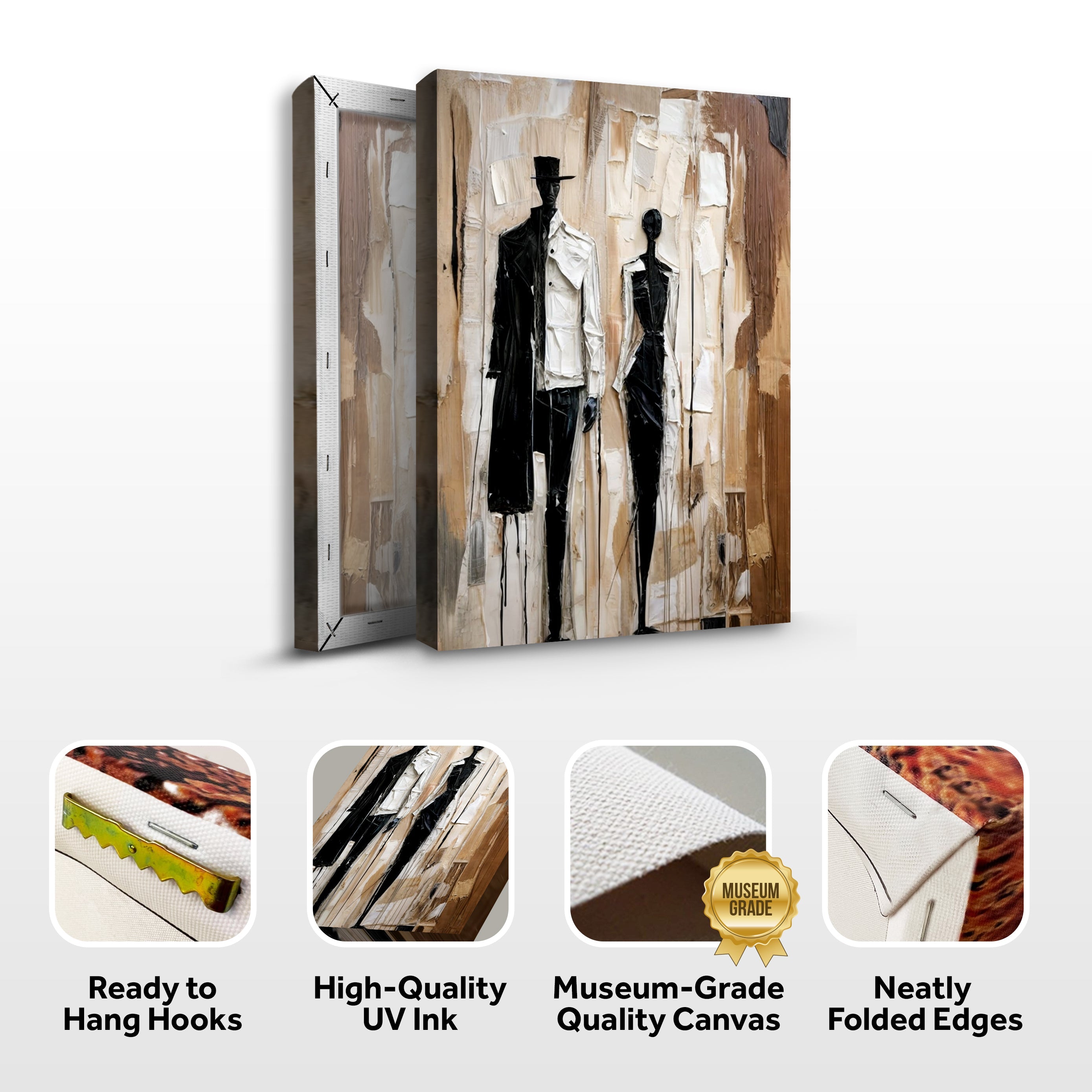 Modern Abstract Couple Wall Art on sale at MyriadMart