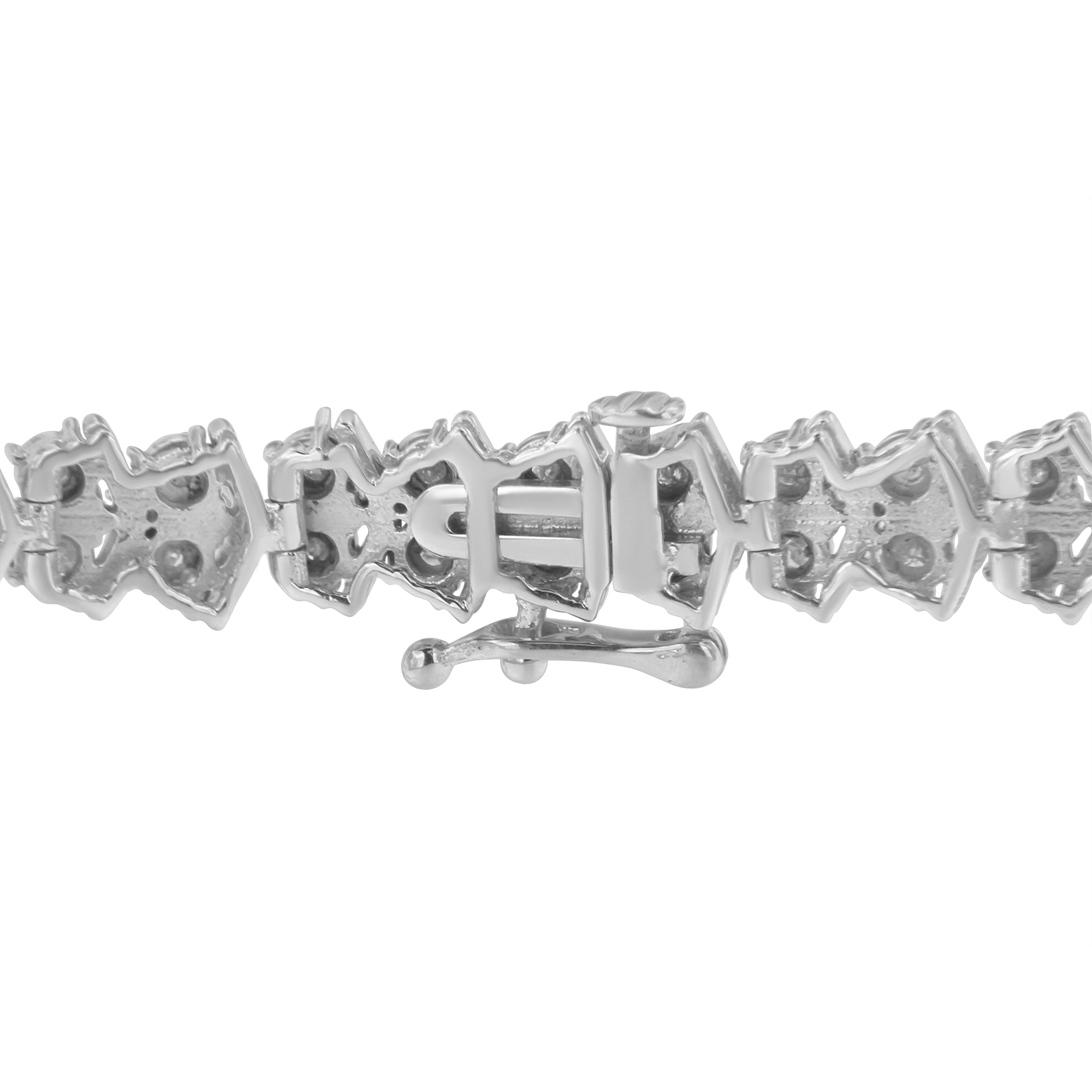 .925 Sterling Silver 1.0 cttw Diamond "Arrow" Shape Tennis Link Bracelet I-J Color, I3 Clarity -7.25" on sale at MyriadMart