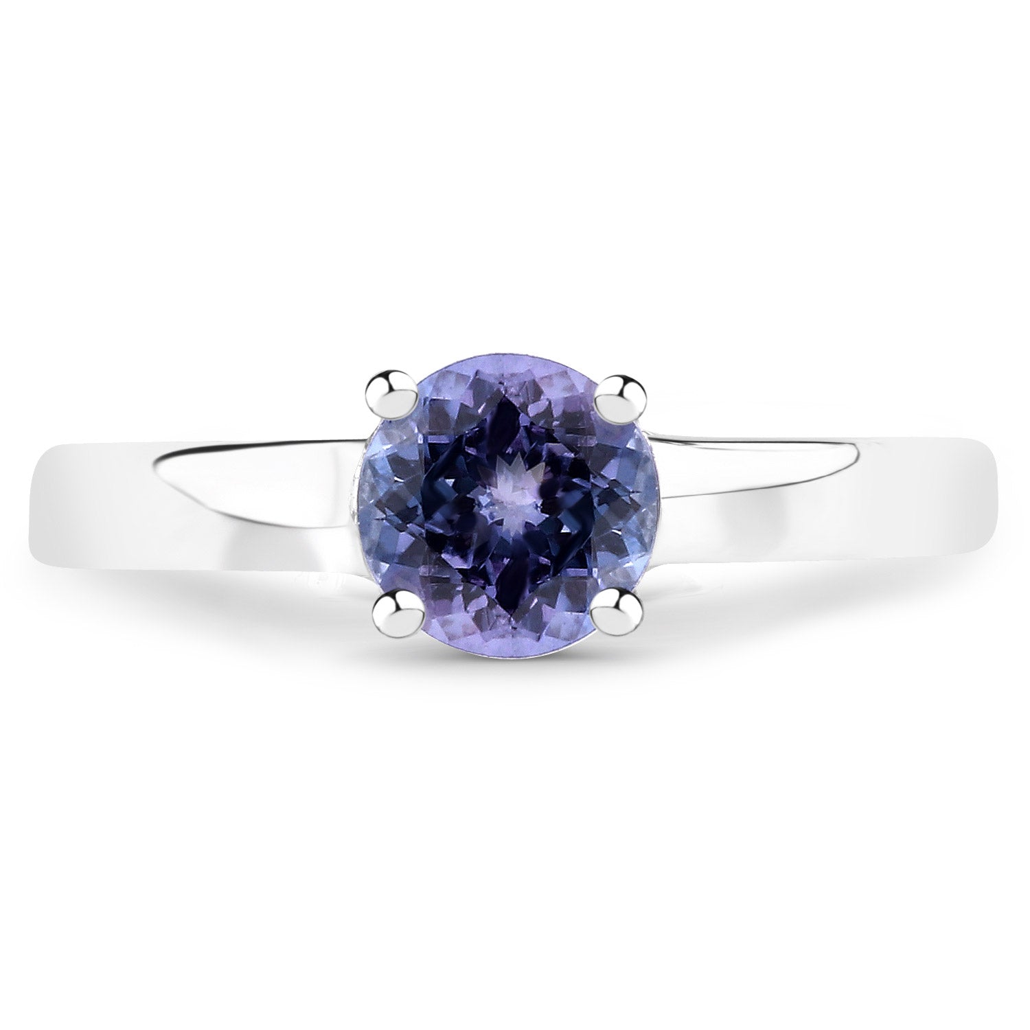 0.95 Carat Genuine Tanzanite .925 Sterling Silver Ring on sale at MyriadMart