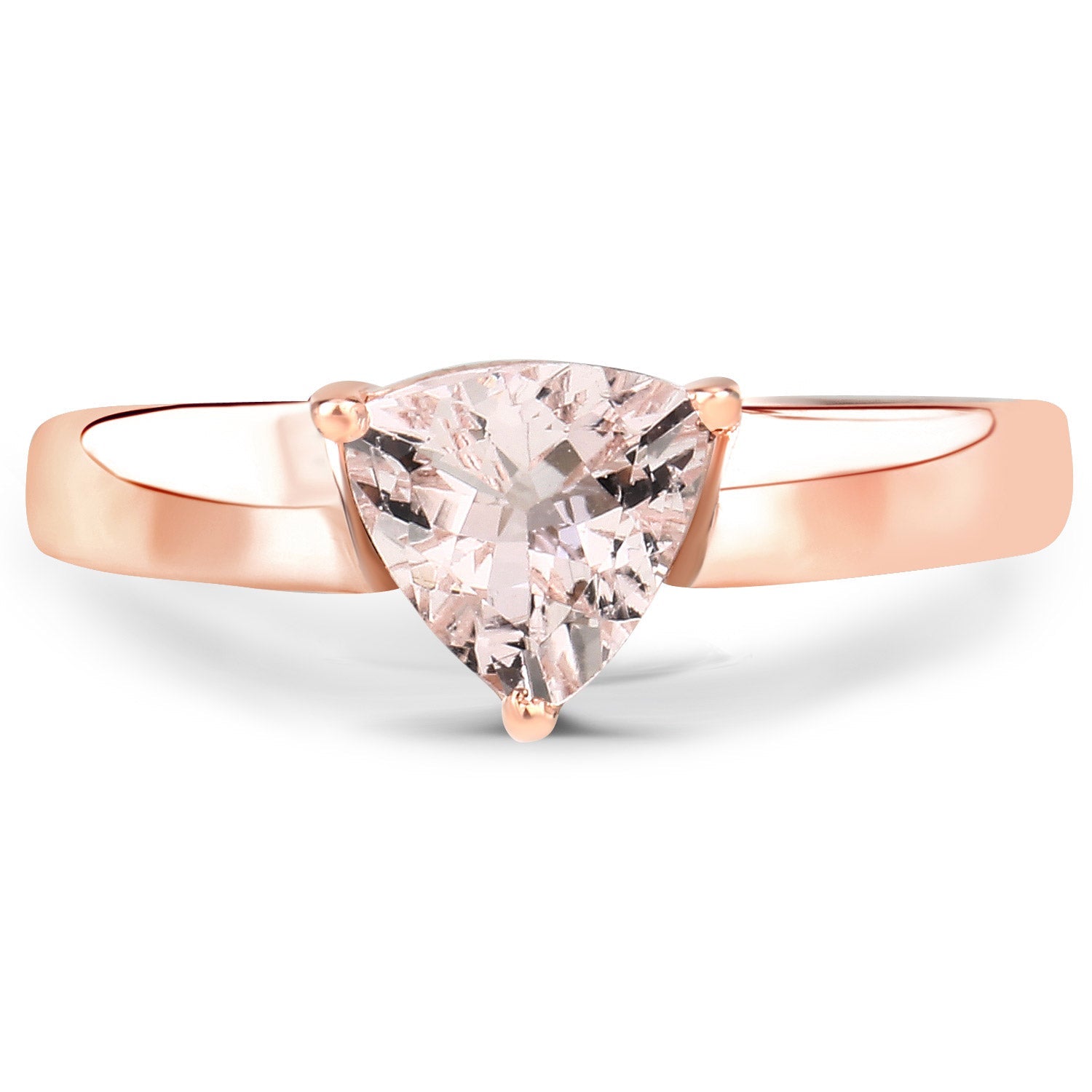 0.90 Carat Genuine Morganite .925 Sterling Silver Ring on sale at MyriadMart