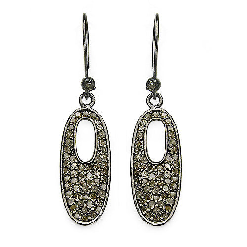 1.20 Carat Genuine Diamond .925 Sterling Silver Earrings on sale at MyriadMart