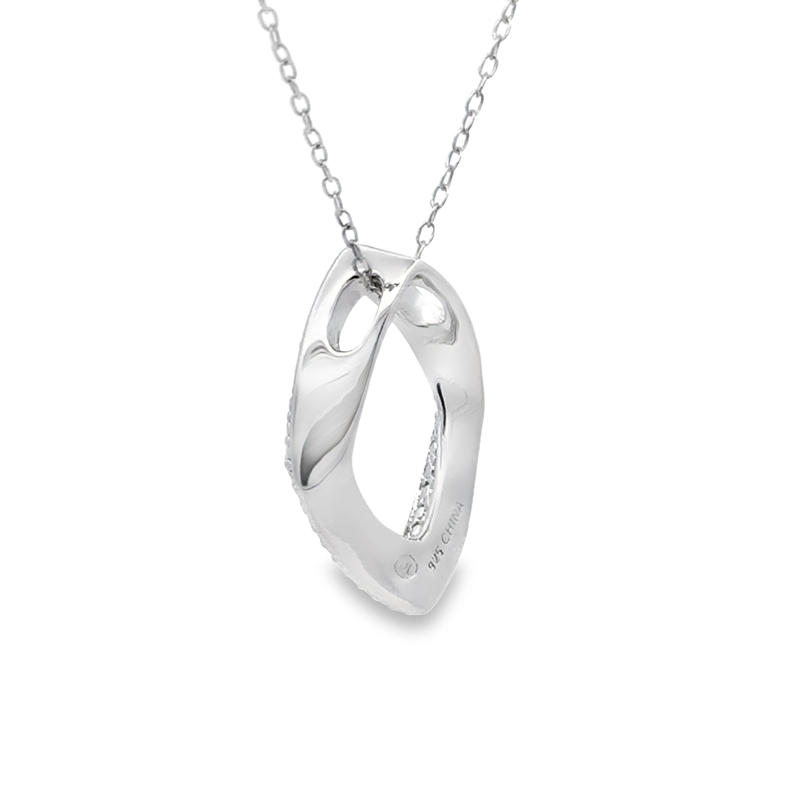 Genuine .02ct Diamond Fashion Pendants Sterling Silver on sale at MyriadMart