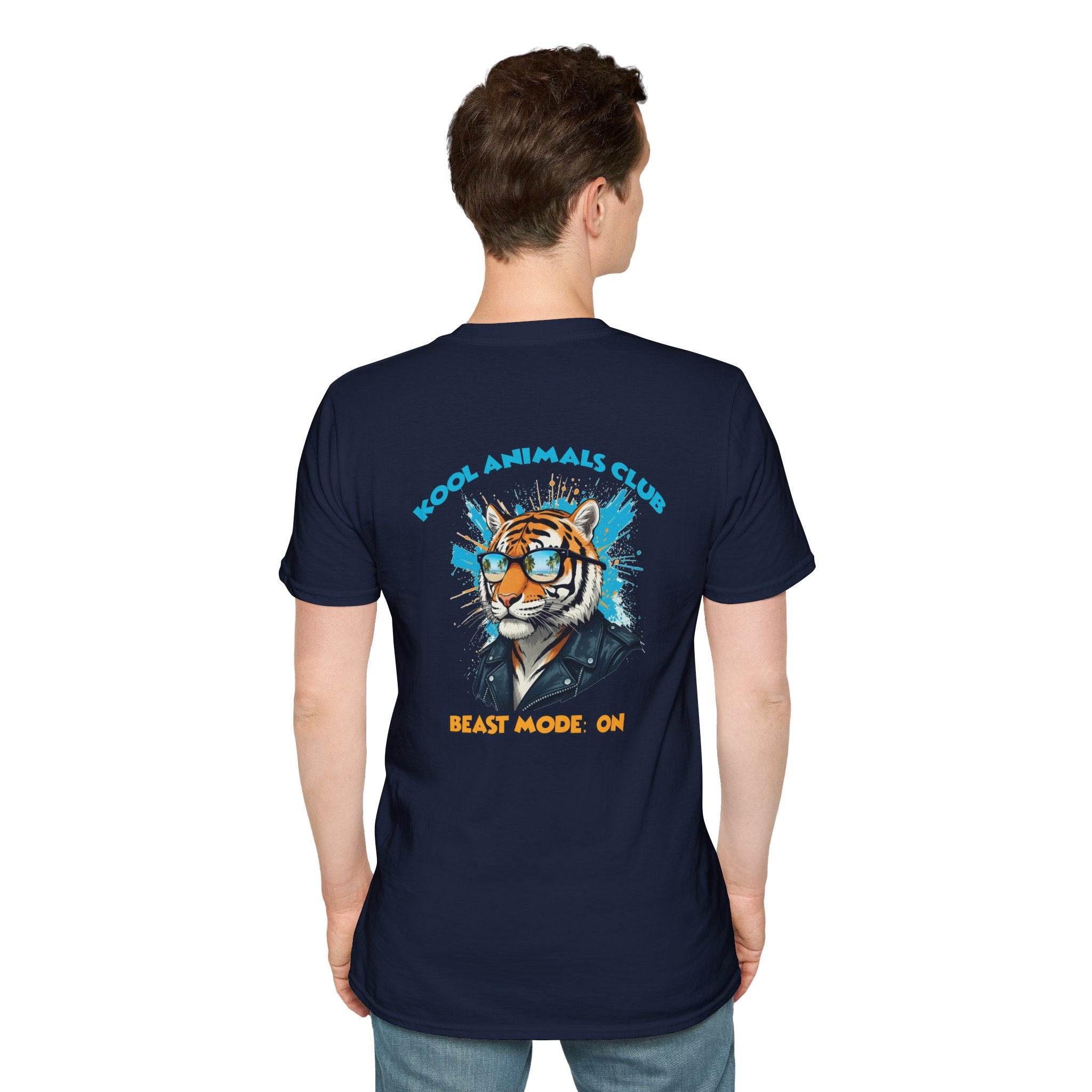 Kool Animals Club Tee, Beast Mode Unisex T-Shirt, Fun Graphic Tee, Animal Lover Gift, Cool Casual Wear, Cool Tiger on sale at MyriadMart