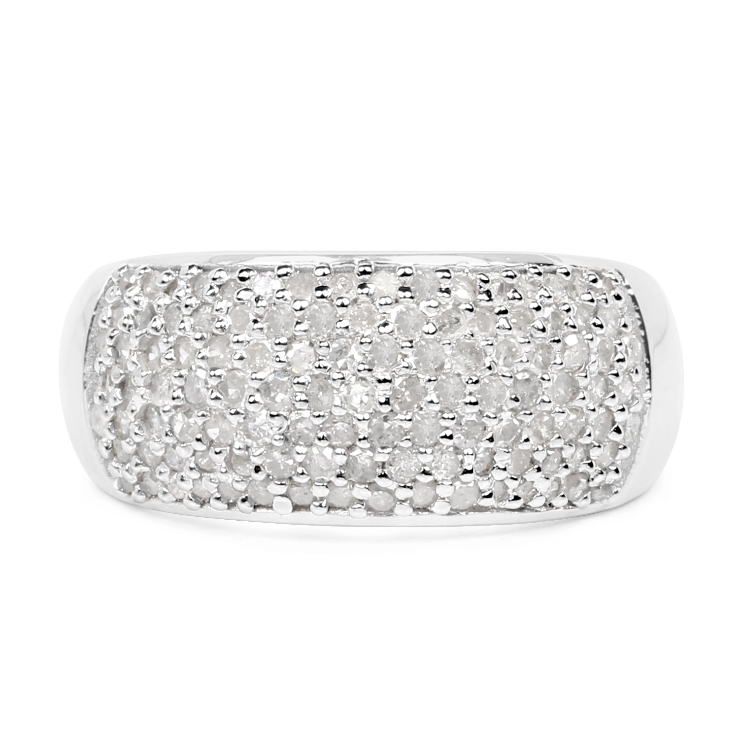 0.96 Carat Genuine White Diamond .925 Sterling Silver Ring on sale at MyriadMart