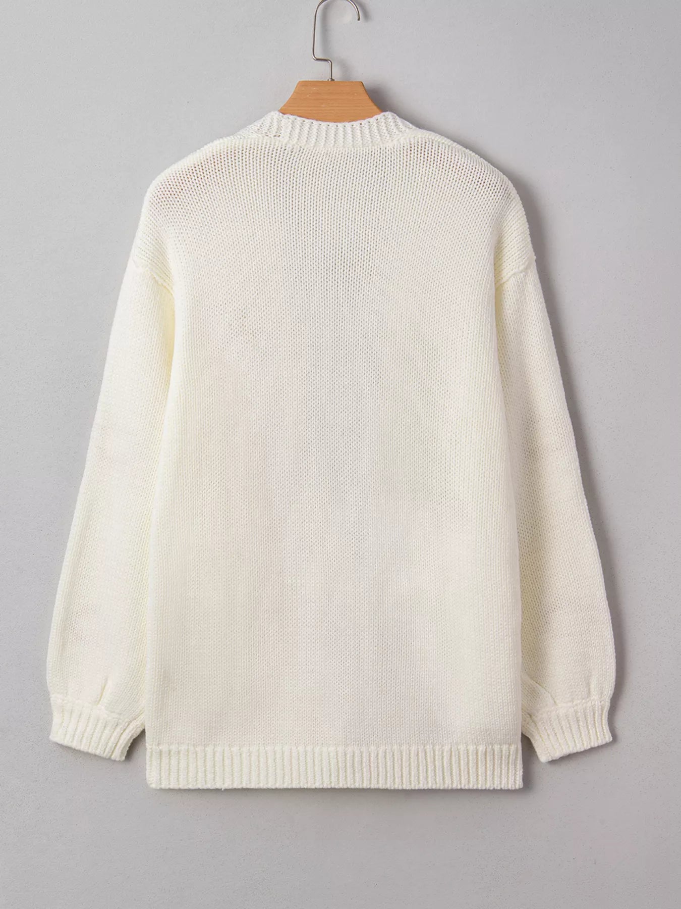 Halloween Pumpkin Embroidered Knit Cardigan - MyriadMart