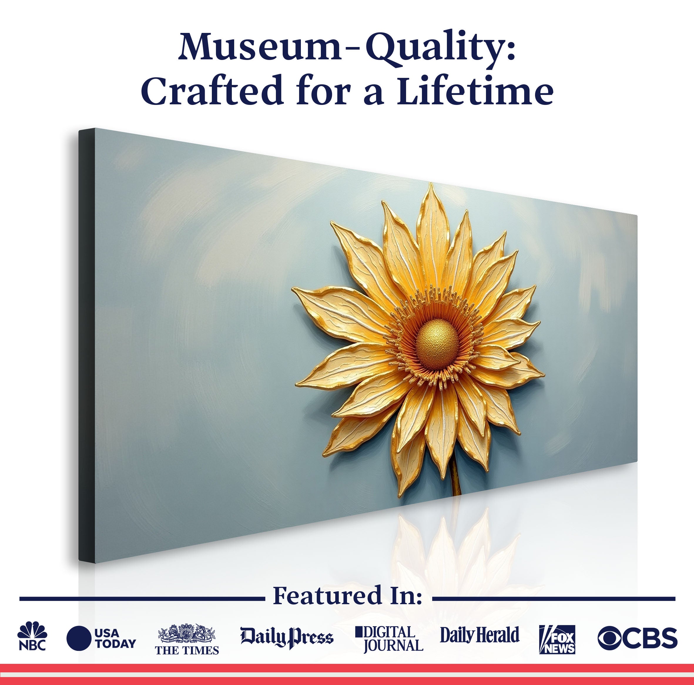 Golden Dandelion Minimalist Abstract Wall Art II on sale at MyriadMart