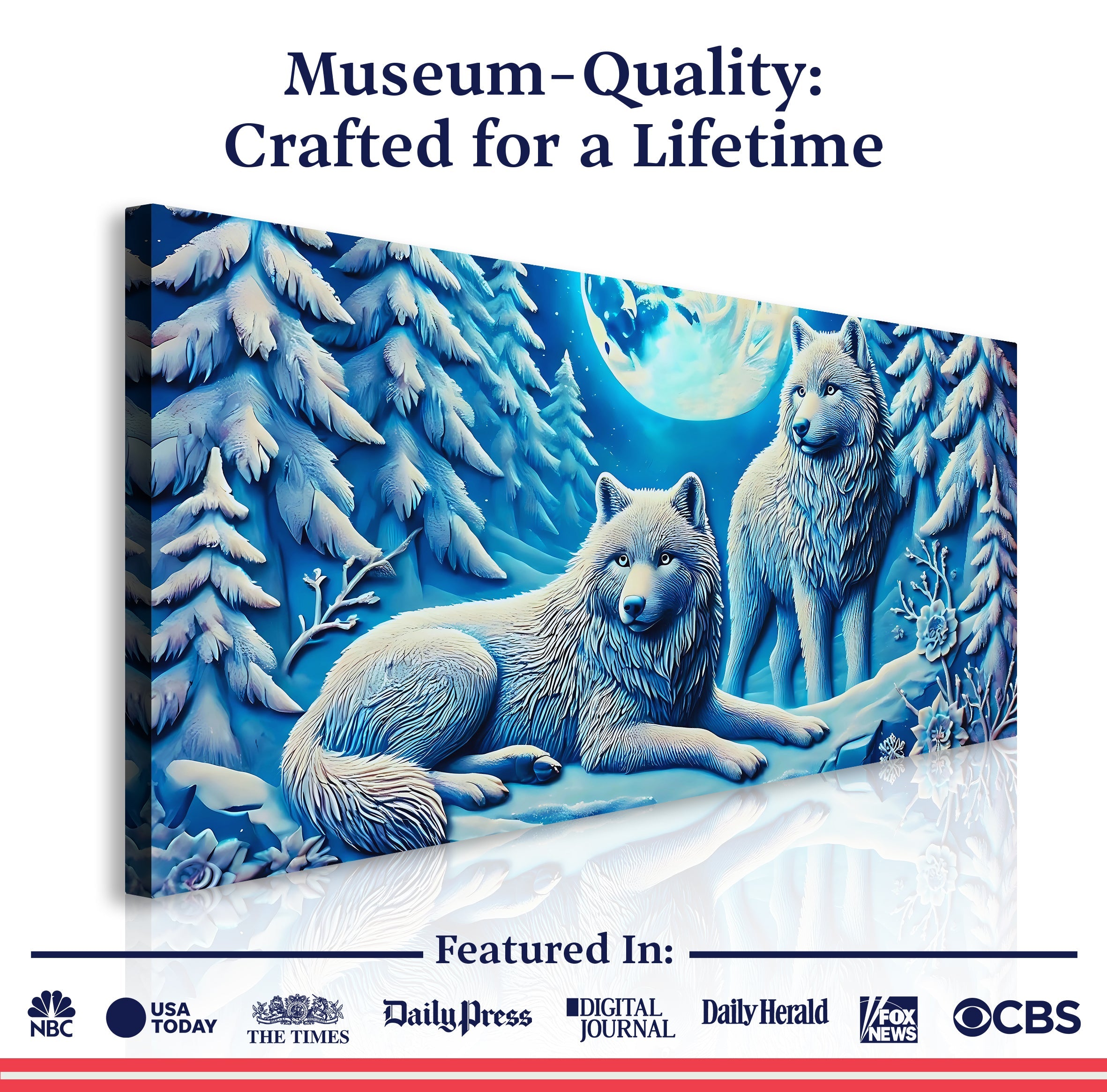 3D Wolves Wall Art V on sale at MyriadMart