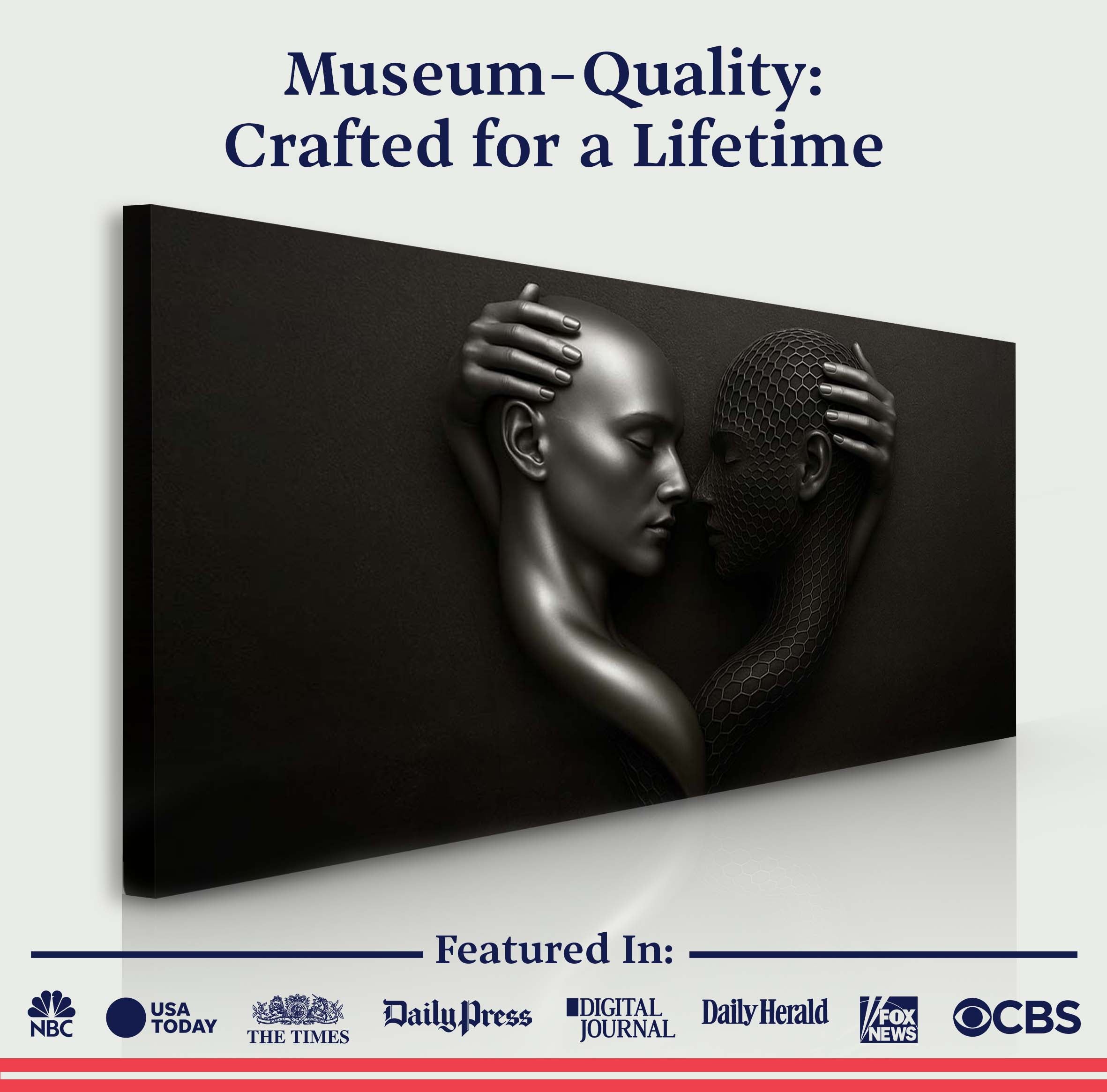 Eternal Love Figure Abstract Wall Art III on sale at MyriadMart