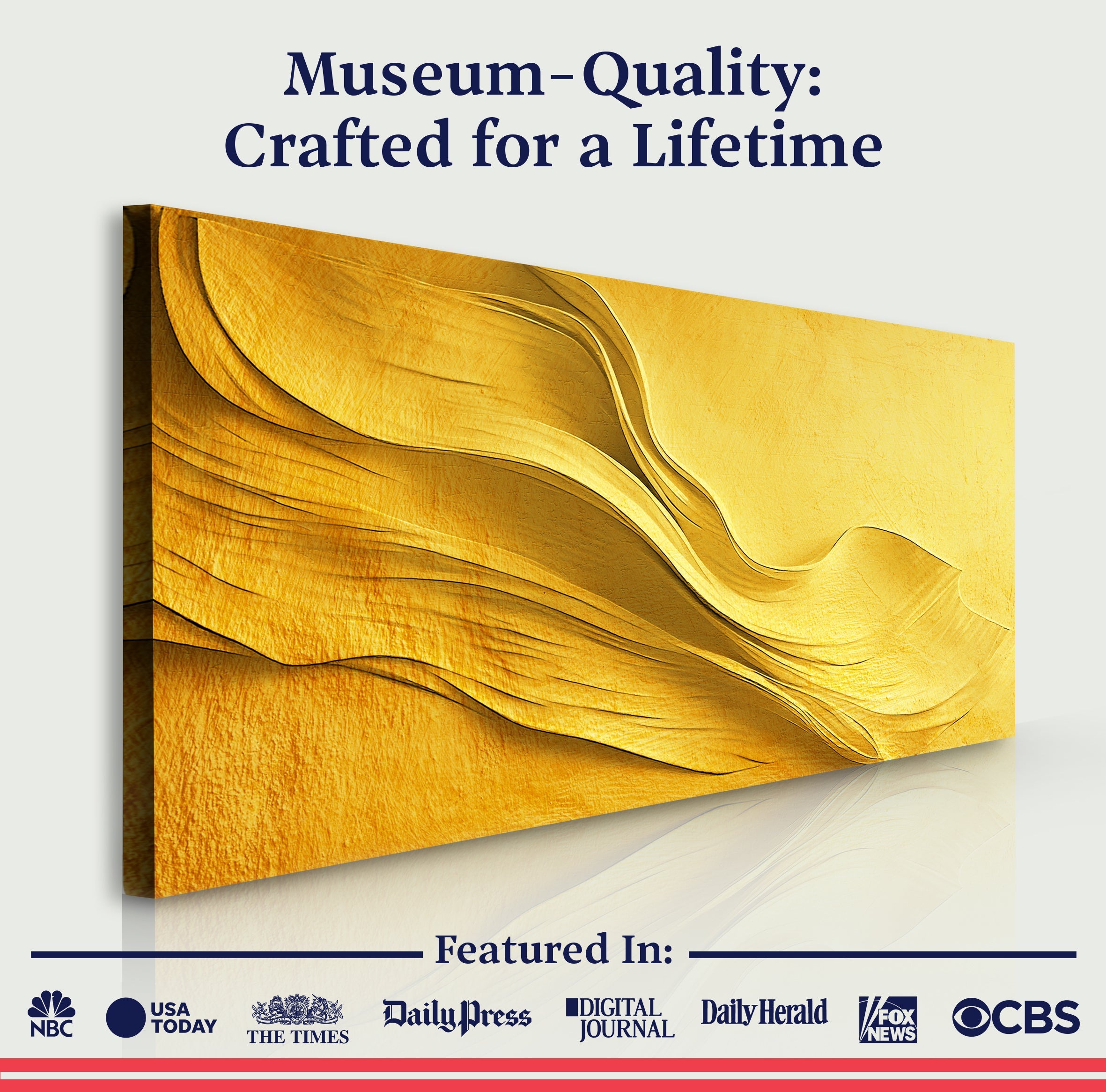 Gold Minimalist Wall Art on sale at MyriadMart