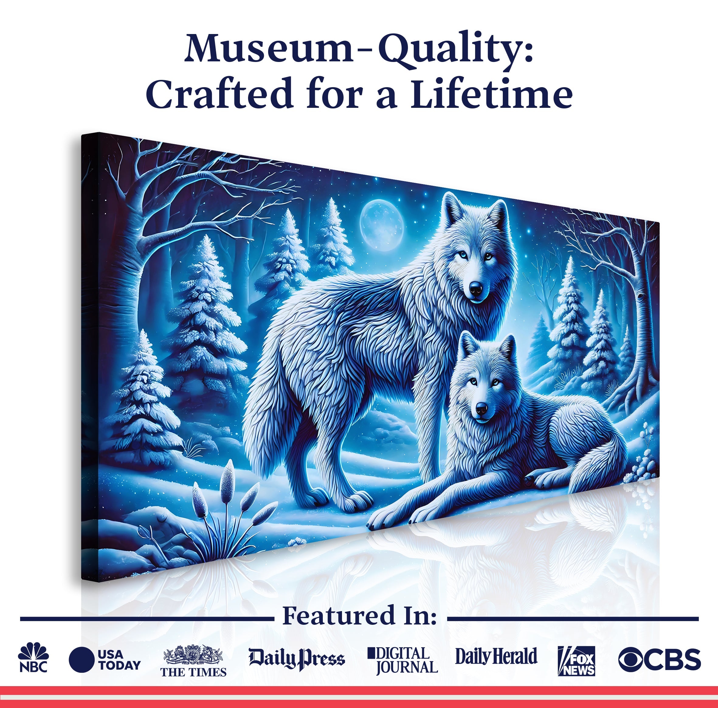 3D Wolves Wall Art II on sale at MyriadMart