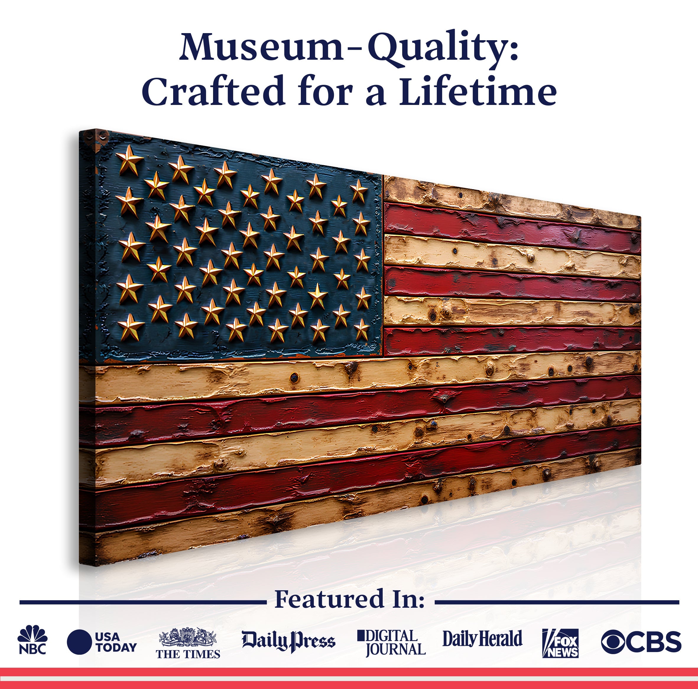 Old Glory American Flag Wall Art on sale at MyriadMart