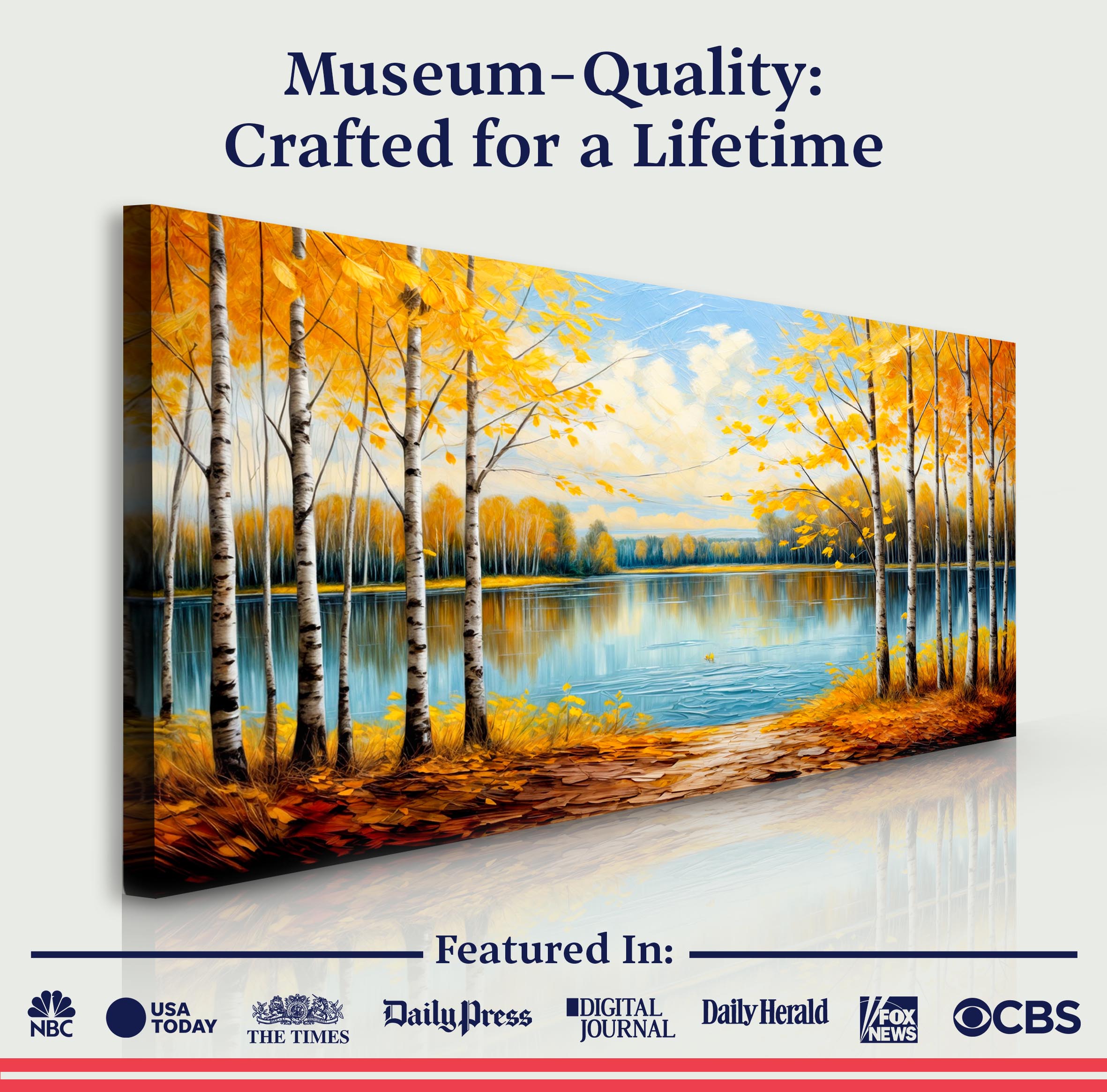 Autumn Whispers Impasto Wall Art on sale at MyriadMart