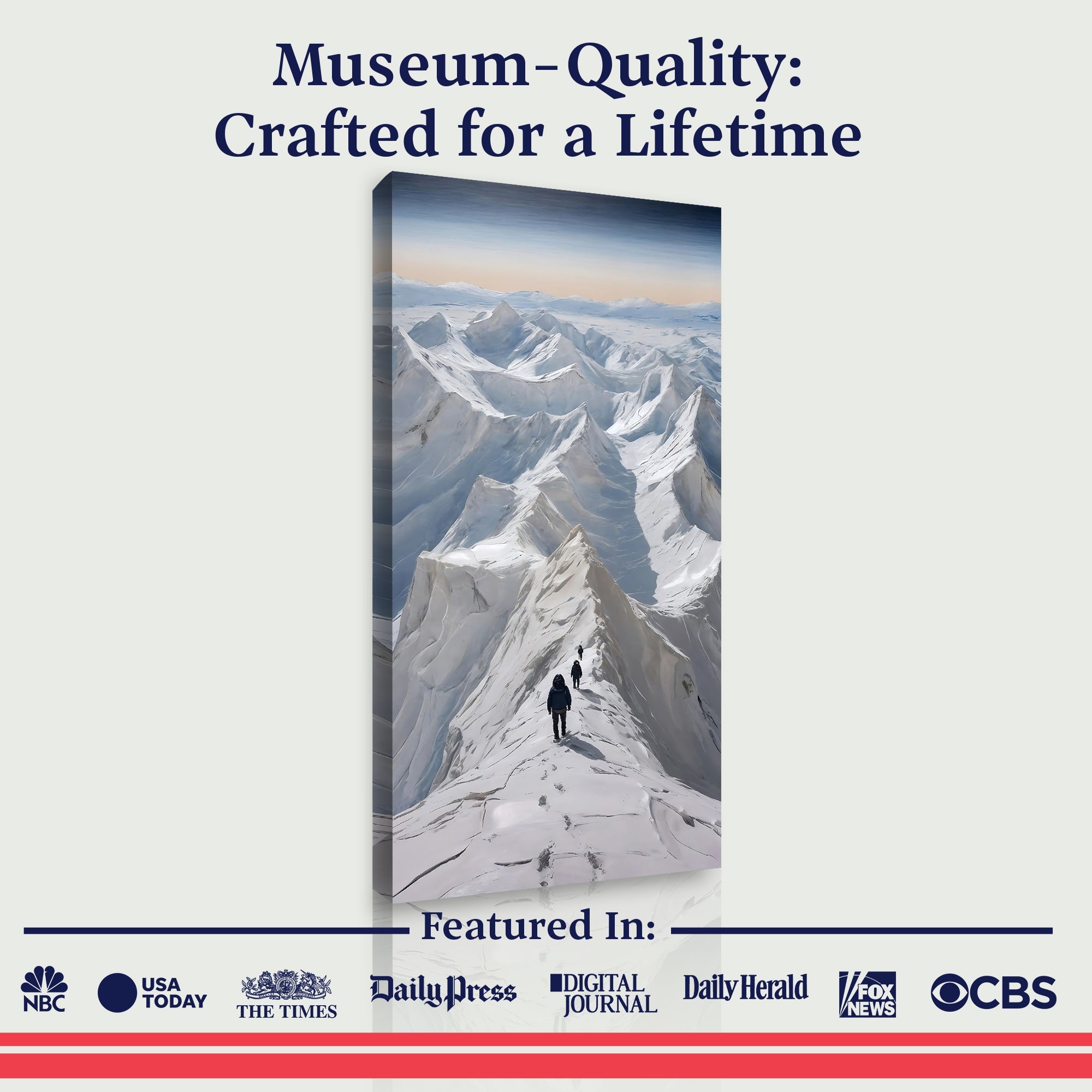 Snow Mountain Abstract Wall Art on sale at MyriadMart