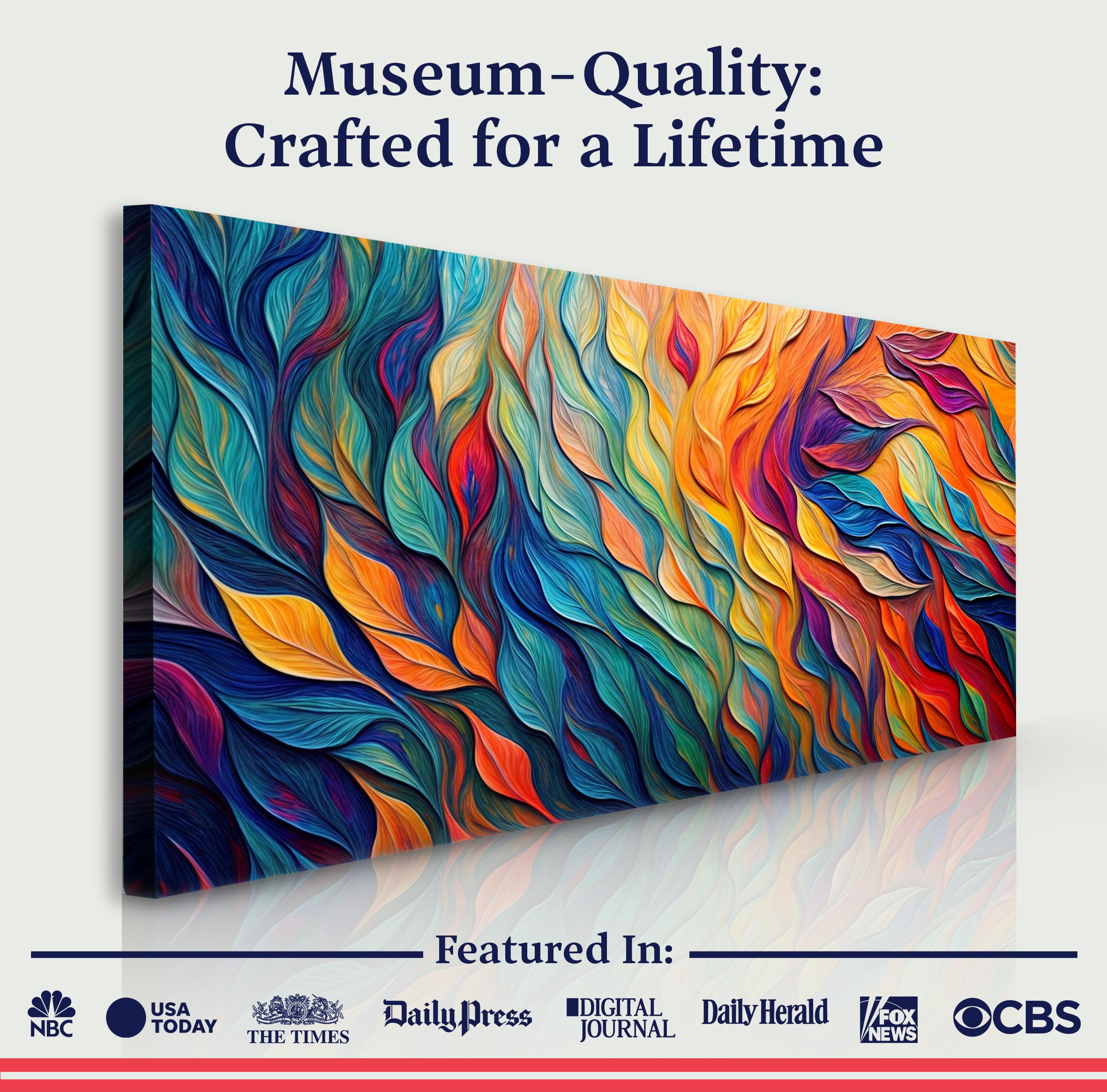 Chroma Whispers Impasto Wall Art on sale at MyriadMart
