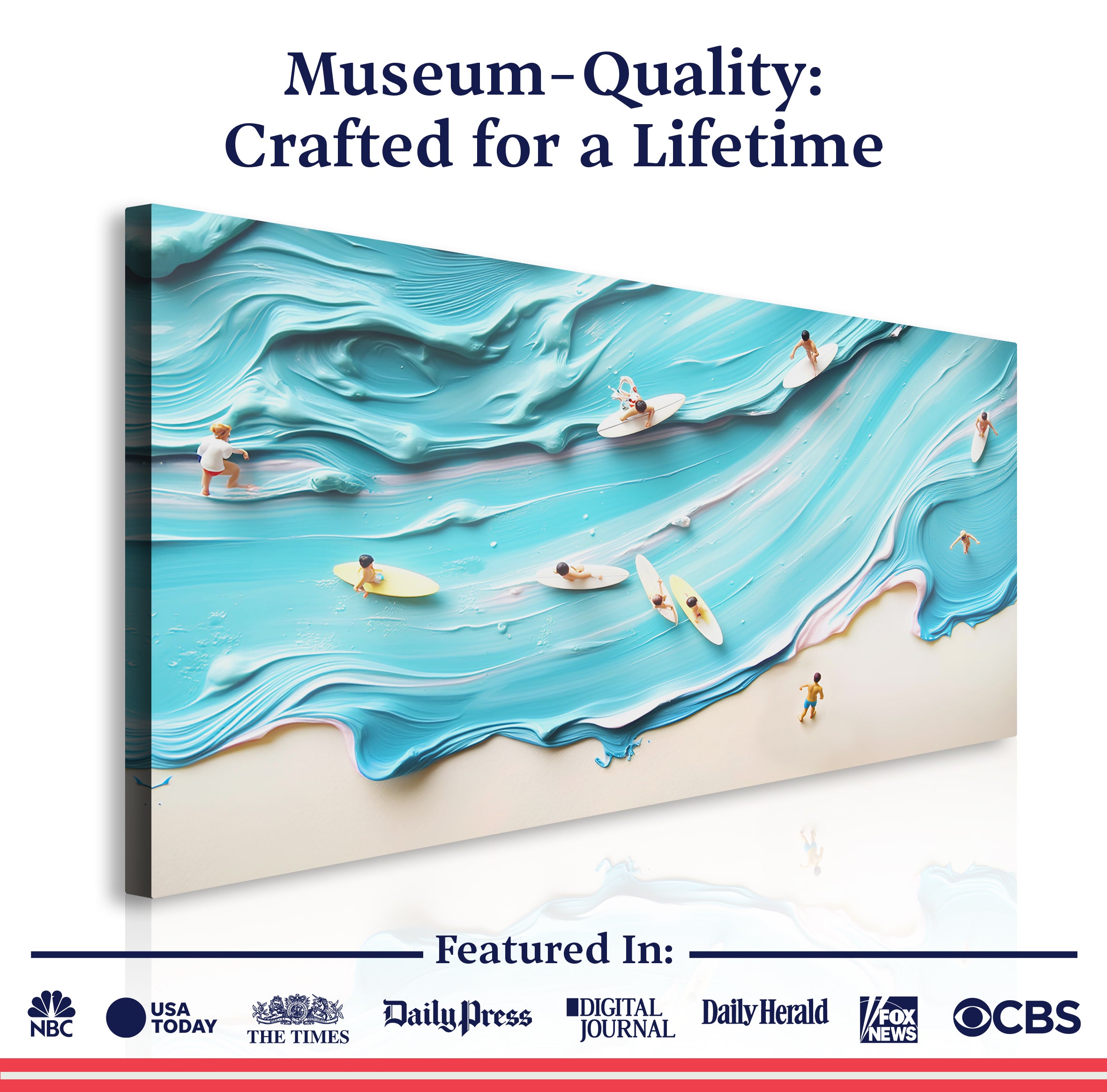 Abstract Aerial View Beach Wall Art on sale at MyriadMart