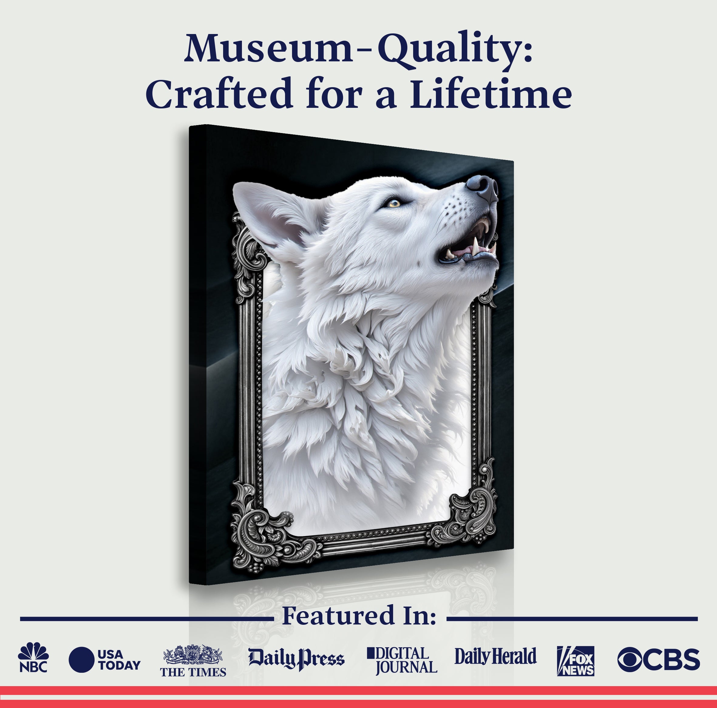 3D Wolf Wall Art III on sale at MyriadMart