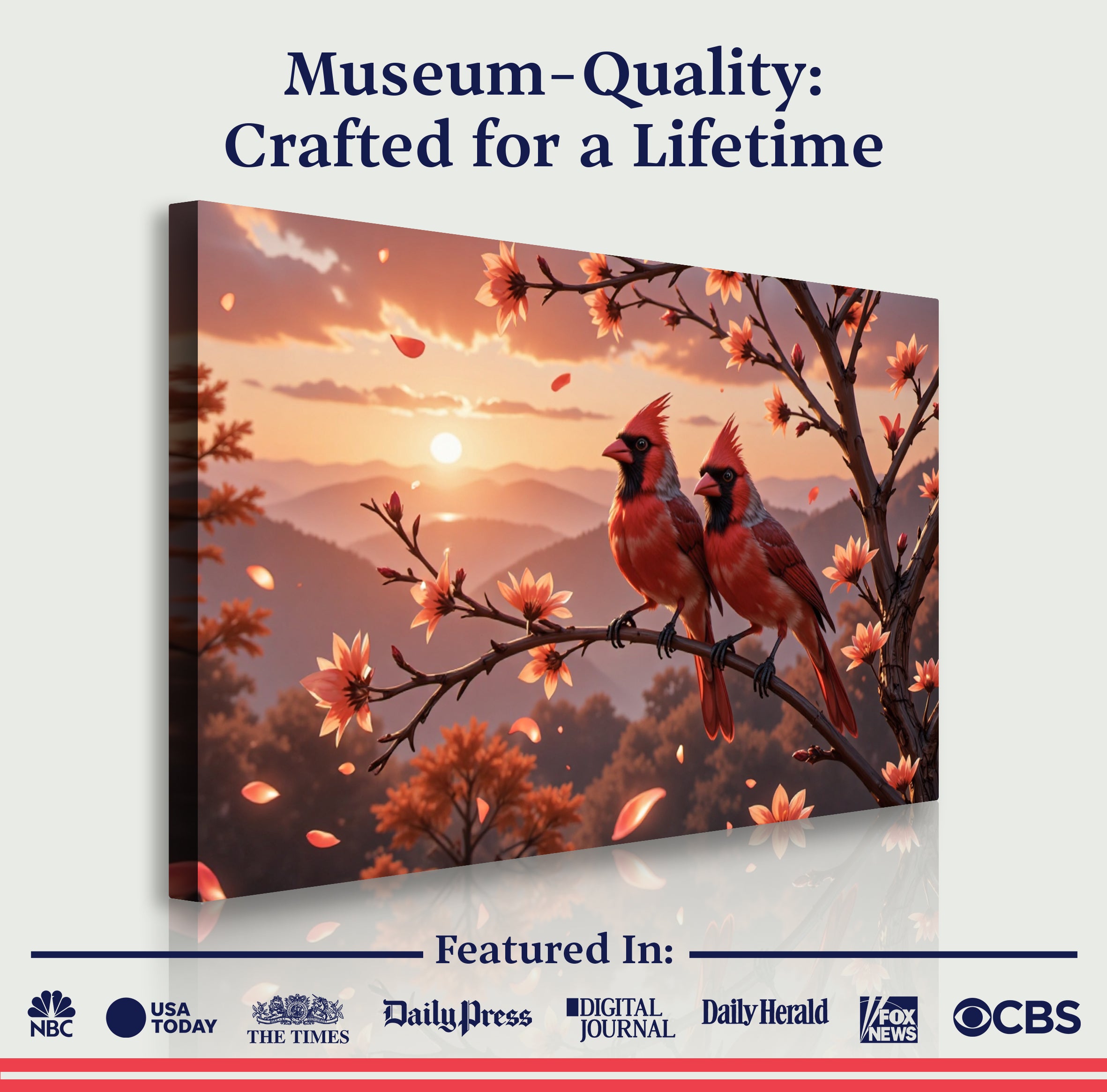 3D Cardinals Wall Art III on sale at MyriadMart