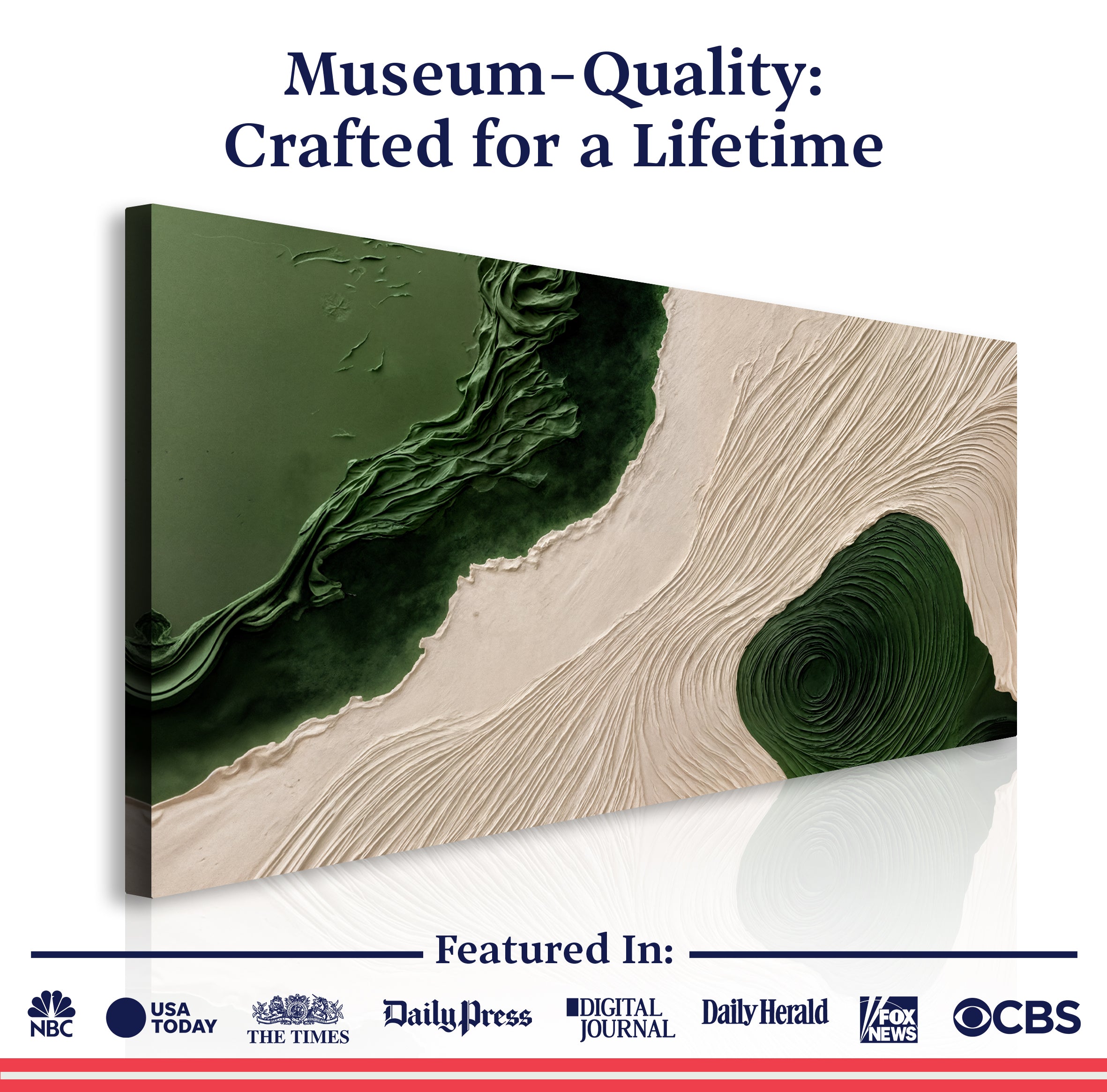 Green Rivers Abstract Wall Art XII on sale at MyriadMart