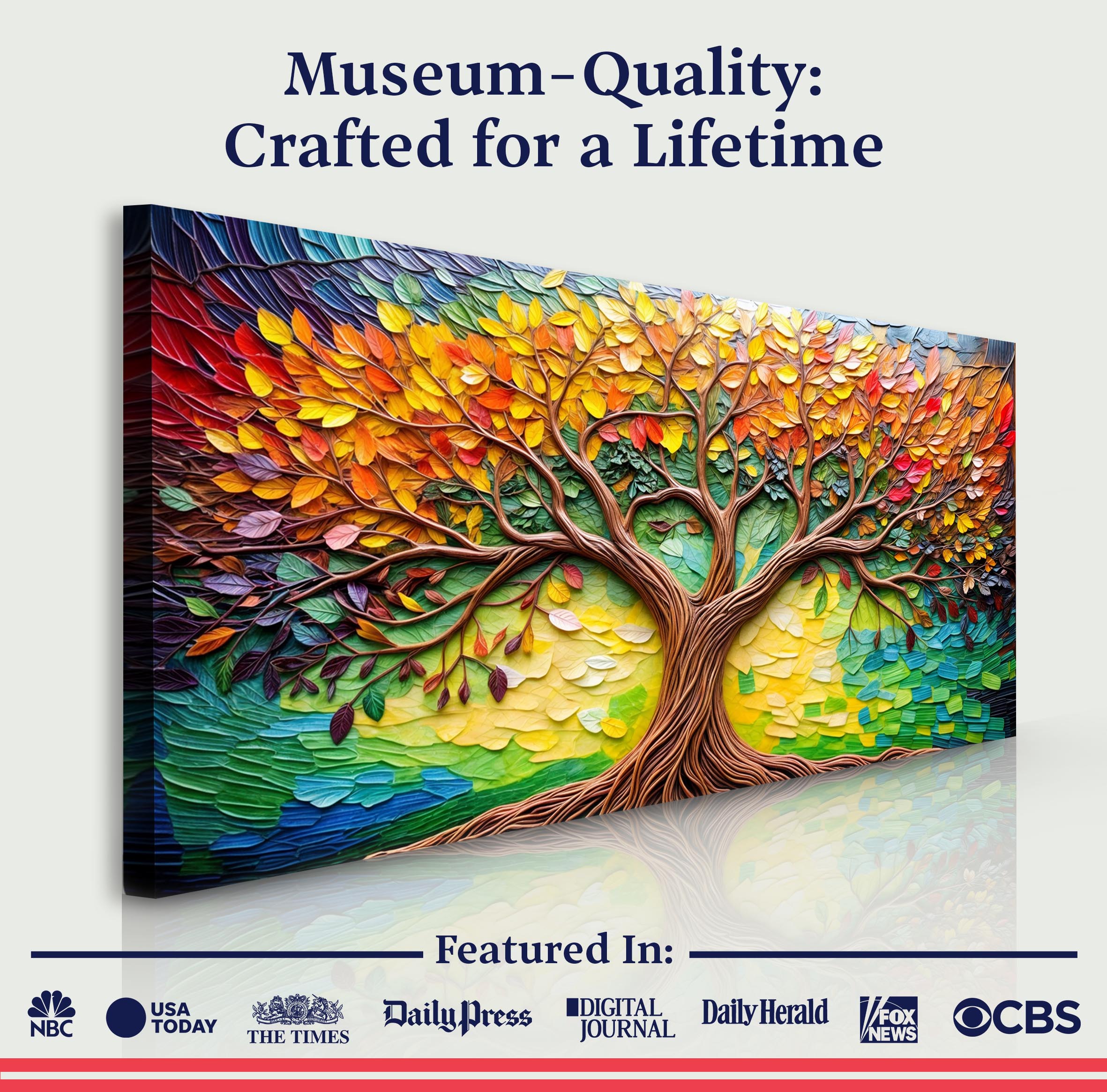 Tree Of Life Impasto Wall Art on sale at MyriadMart