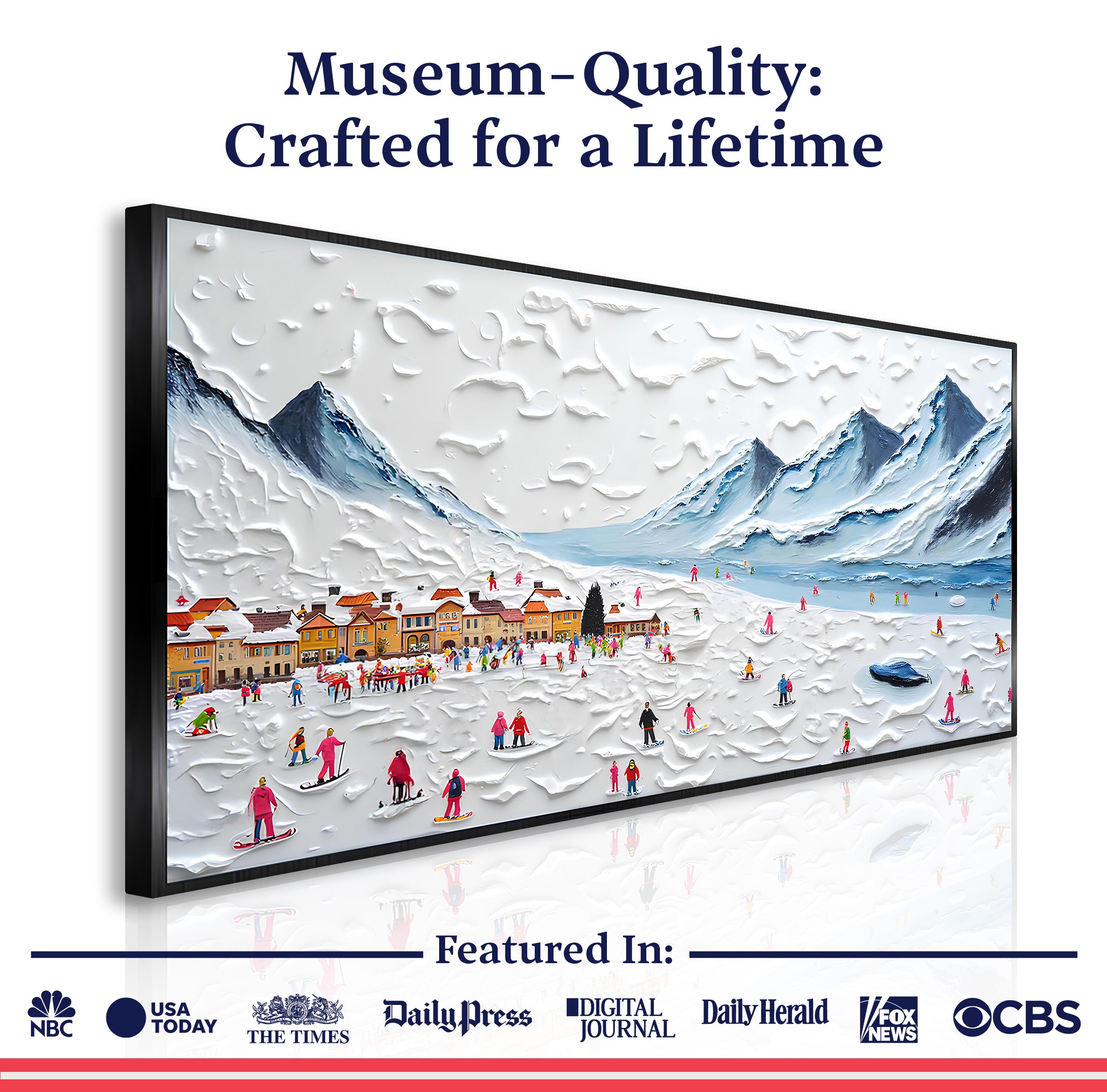 Snow Mountain Abstract Wall Art II on sale at MyriadMart