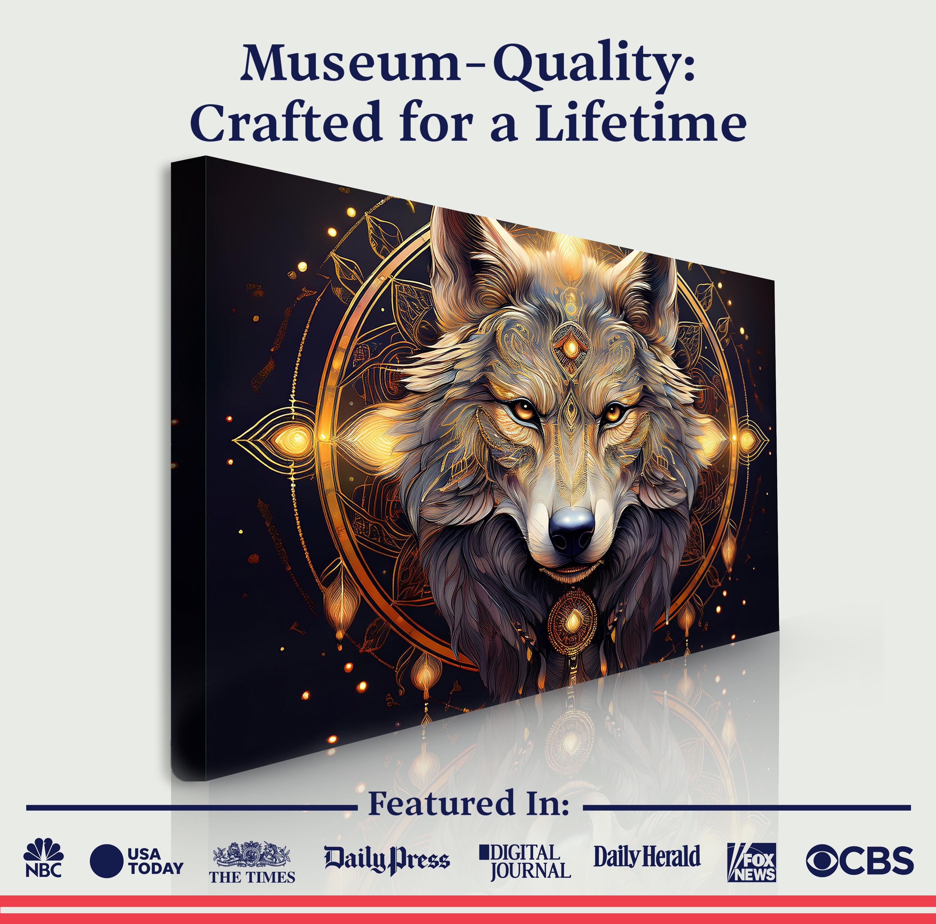 Wolf Head Wall Art on sale at MyriadMart