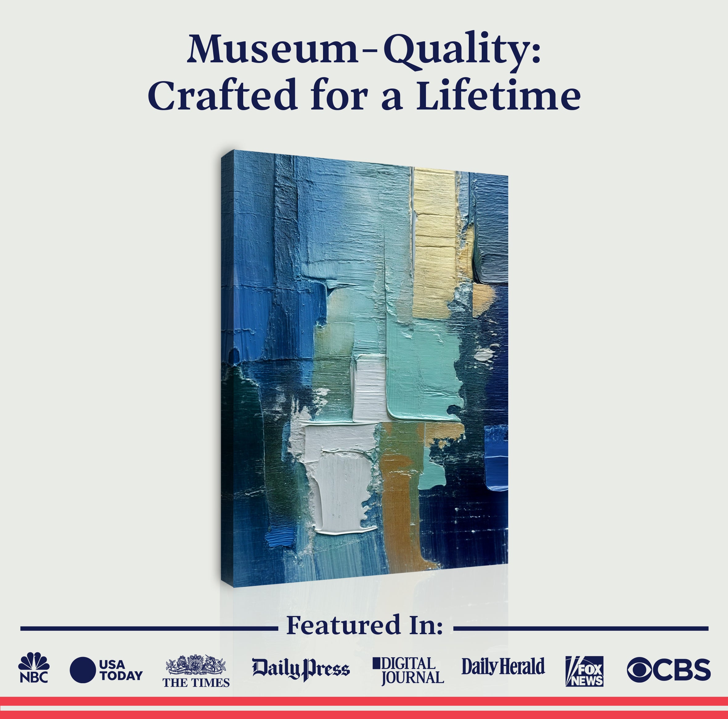 Abstract Blue Green Patterns Wall Art on sale at MyriadMart