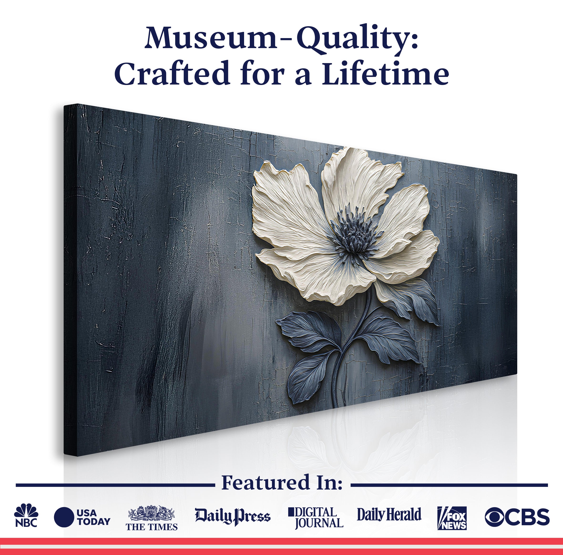 Floral Clay Relief Wall Art on sale at MyriadMart