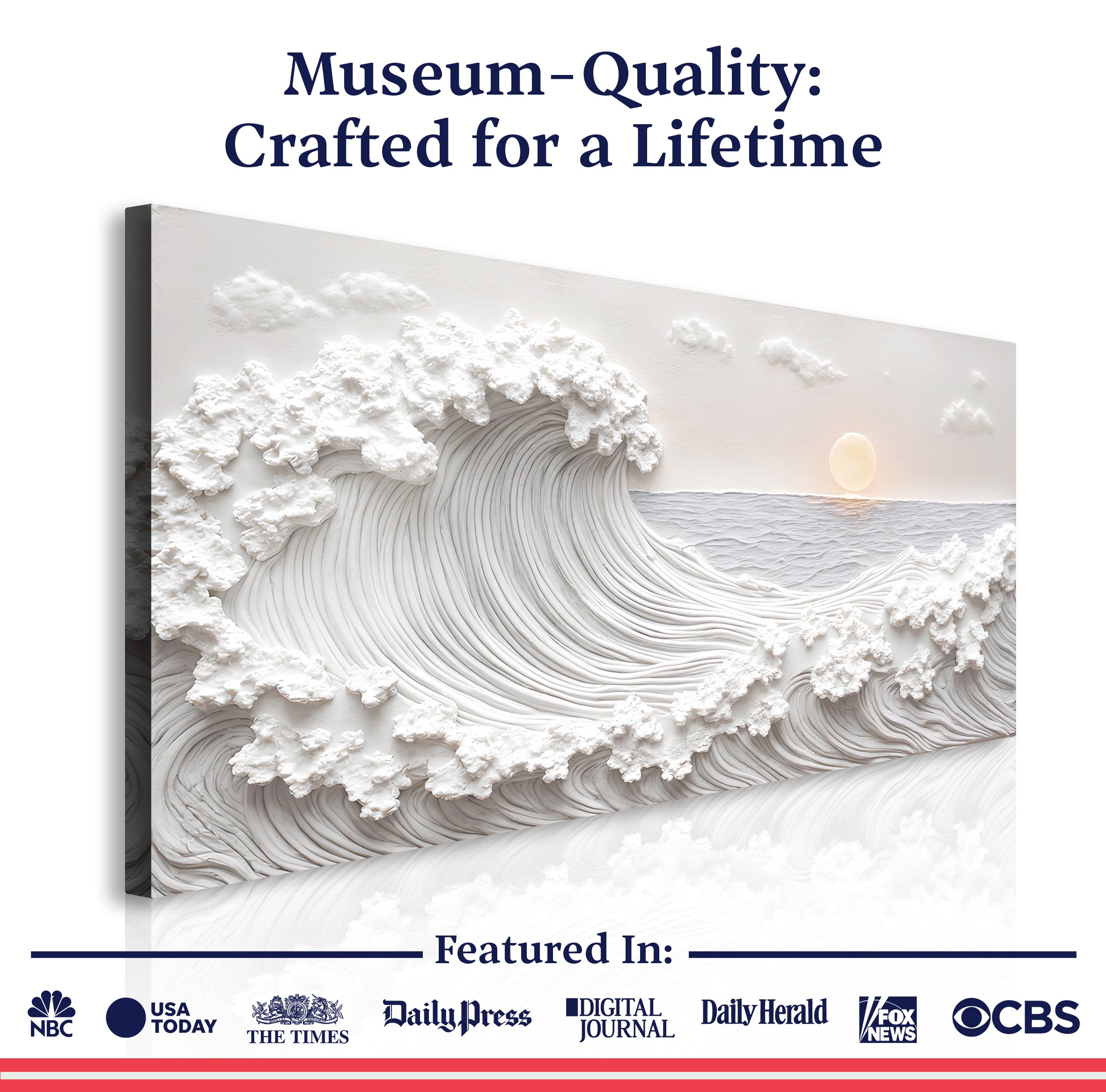 Ocean Waves Abstract Wall Art on sale at MyriadMart