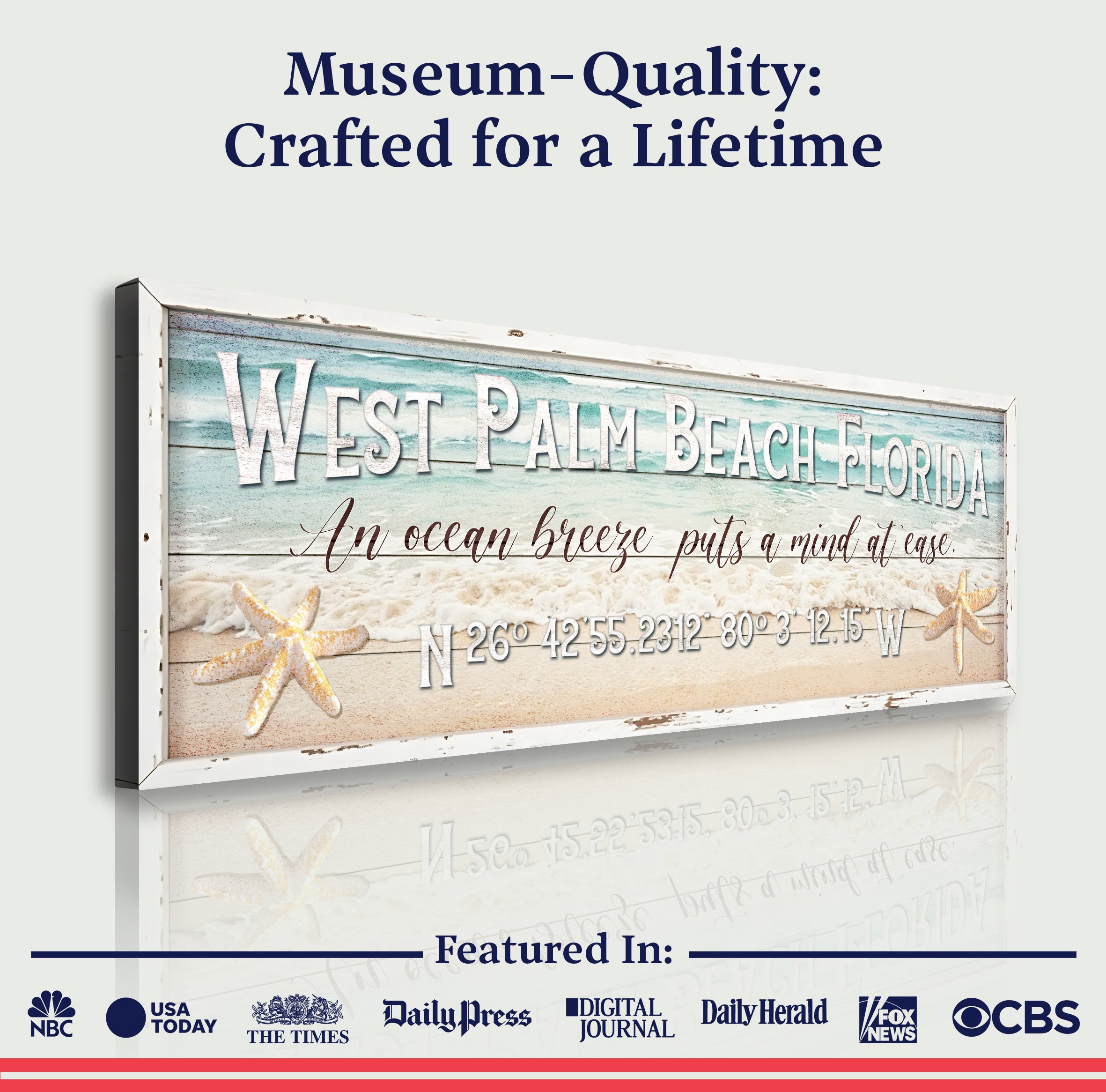 Personalized Beach House Coastal Sign on sale at MyriadMart