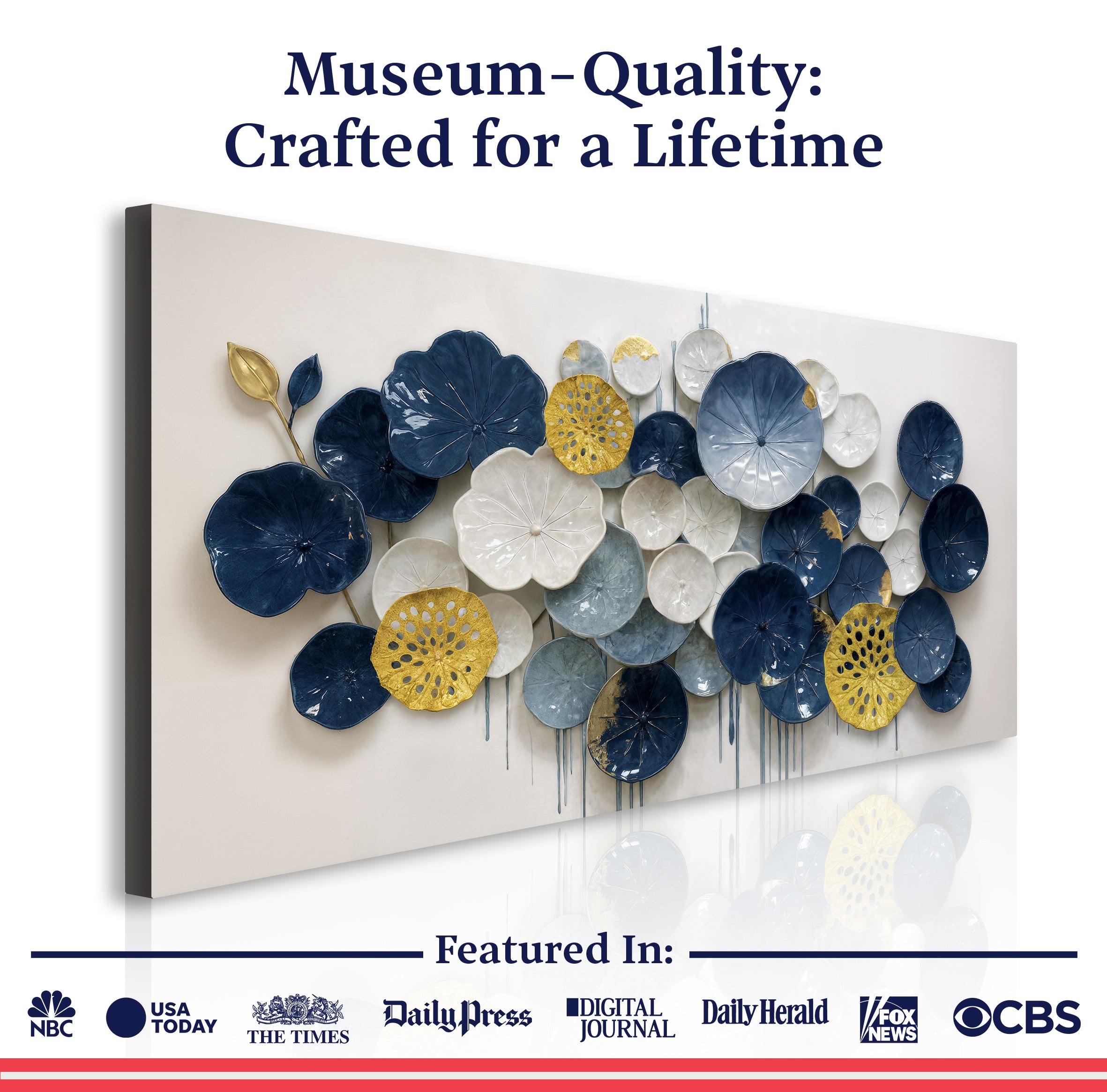 Lotus Leaf Abstract Wall Art VII on sale at MyriadMart