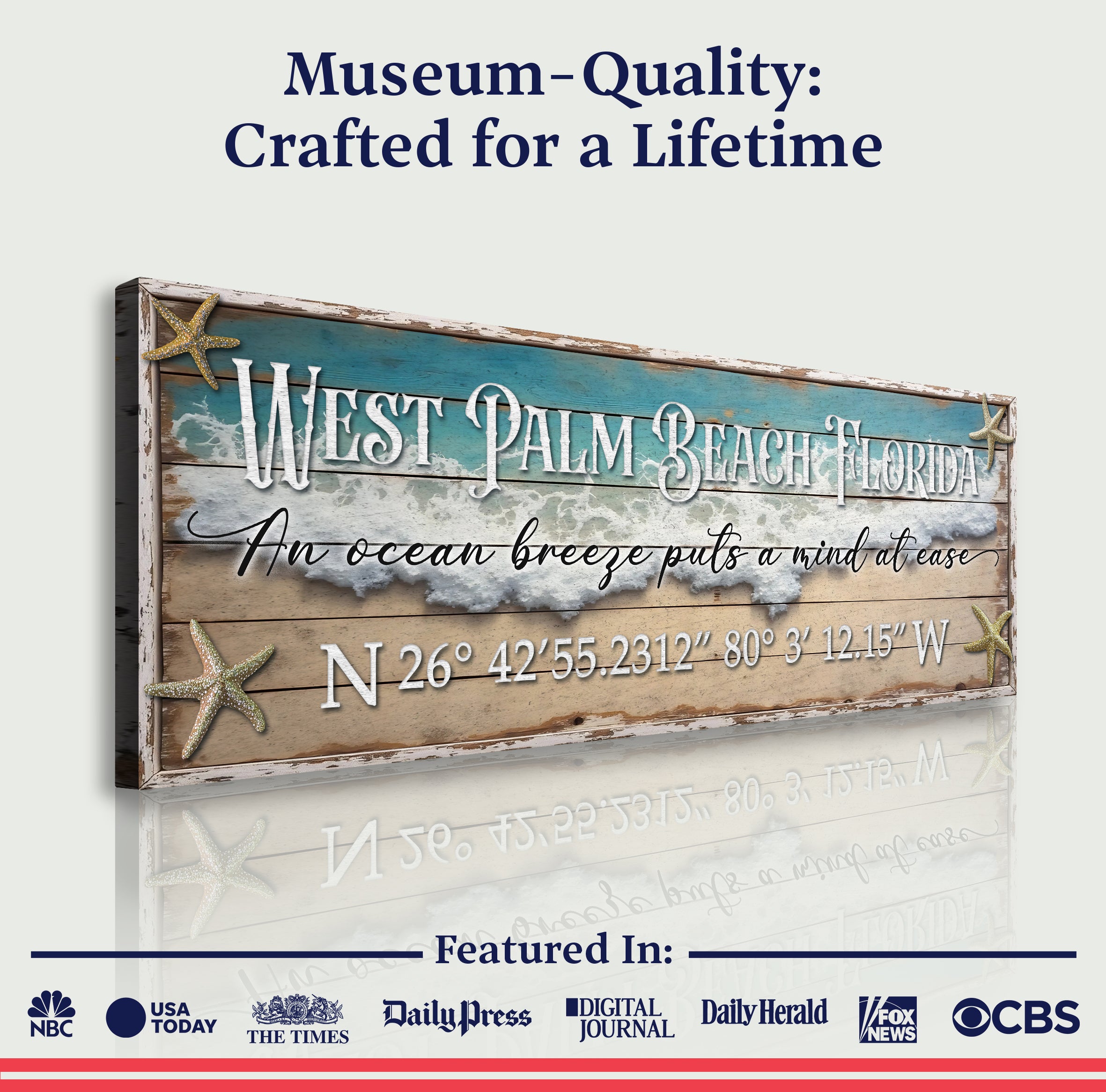 Personalized Beach House Coastal Sign II on sale at MyriadMart