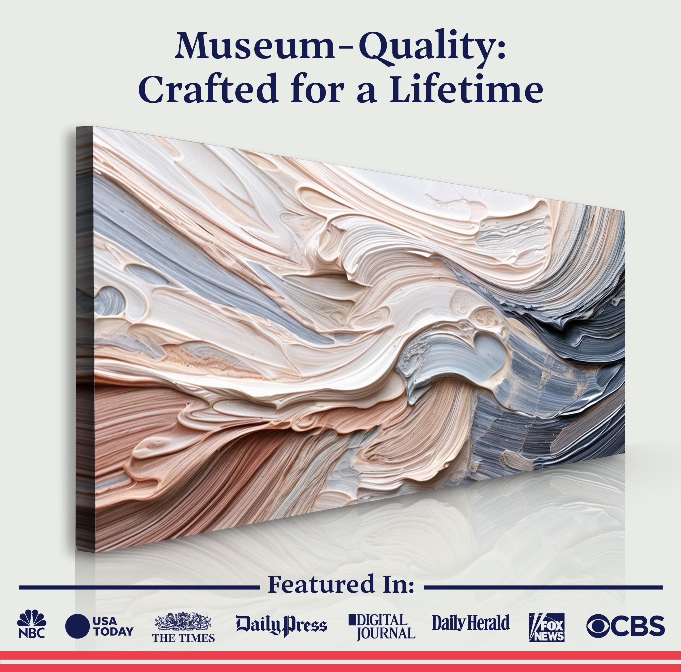 Rough Minimalist Impasto Wall Art on sale at MyriadMart