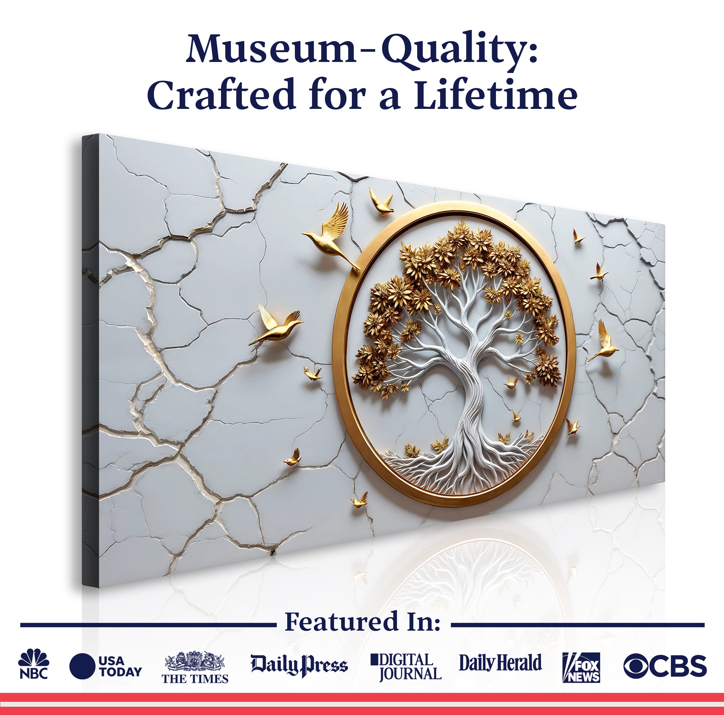 3D Celtic Tree of Life Wall Art - White on sale at MyriadMart