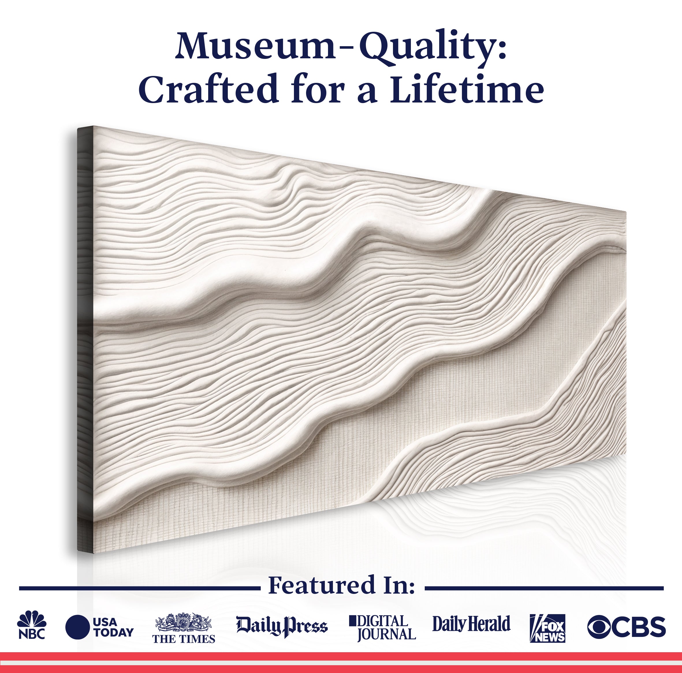 Ivory Impasto Abstract Wall Art II on sale at MyriadMart