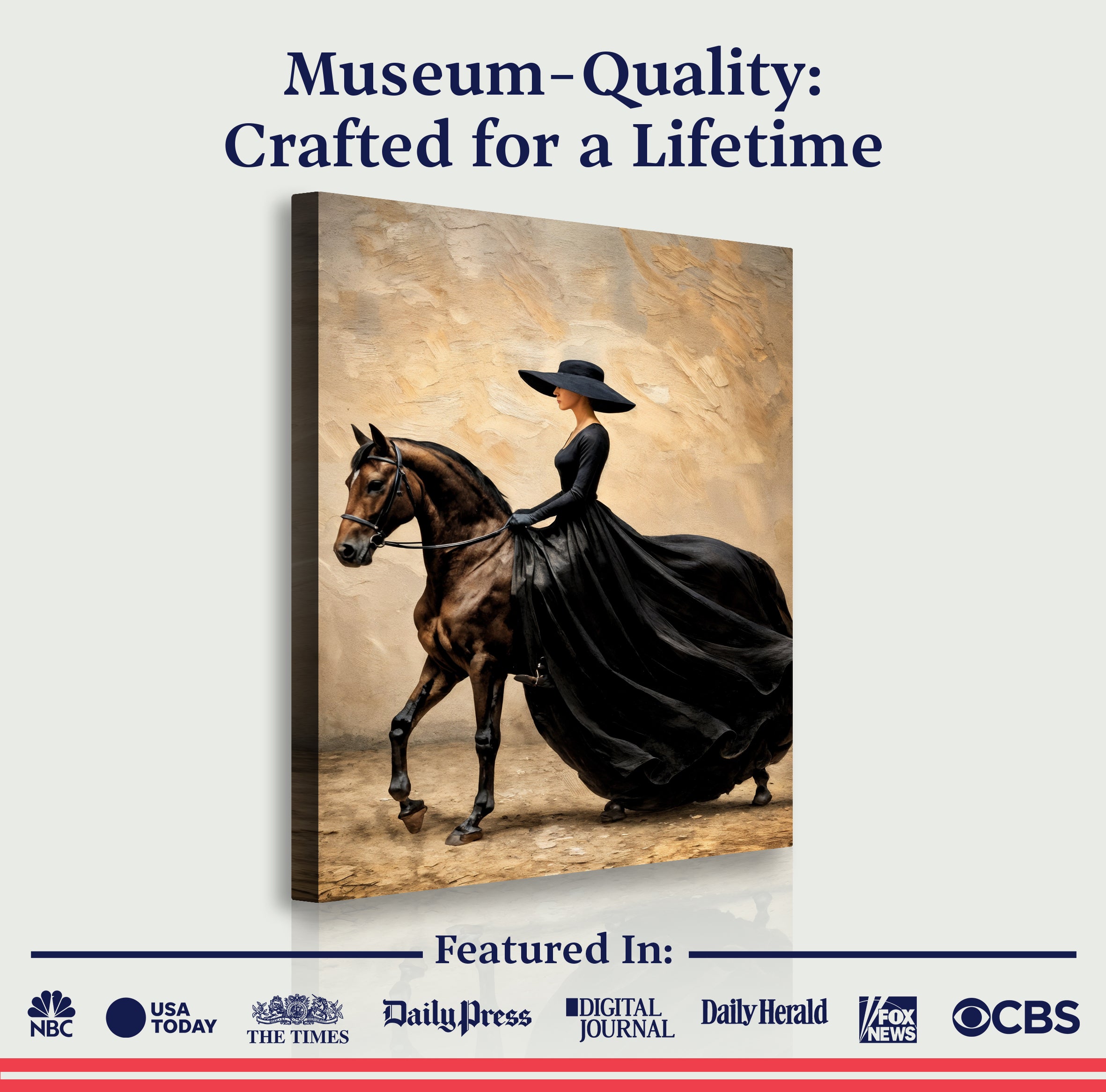 Elegant Equestrian Wall Art on sale at MyriadMart