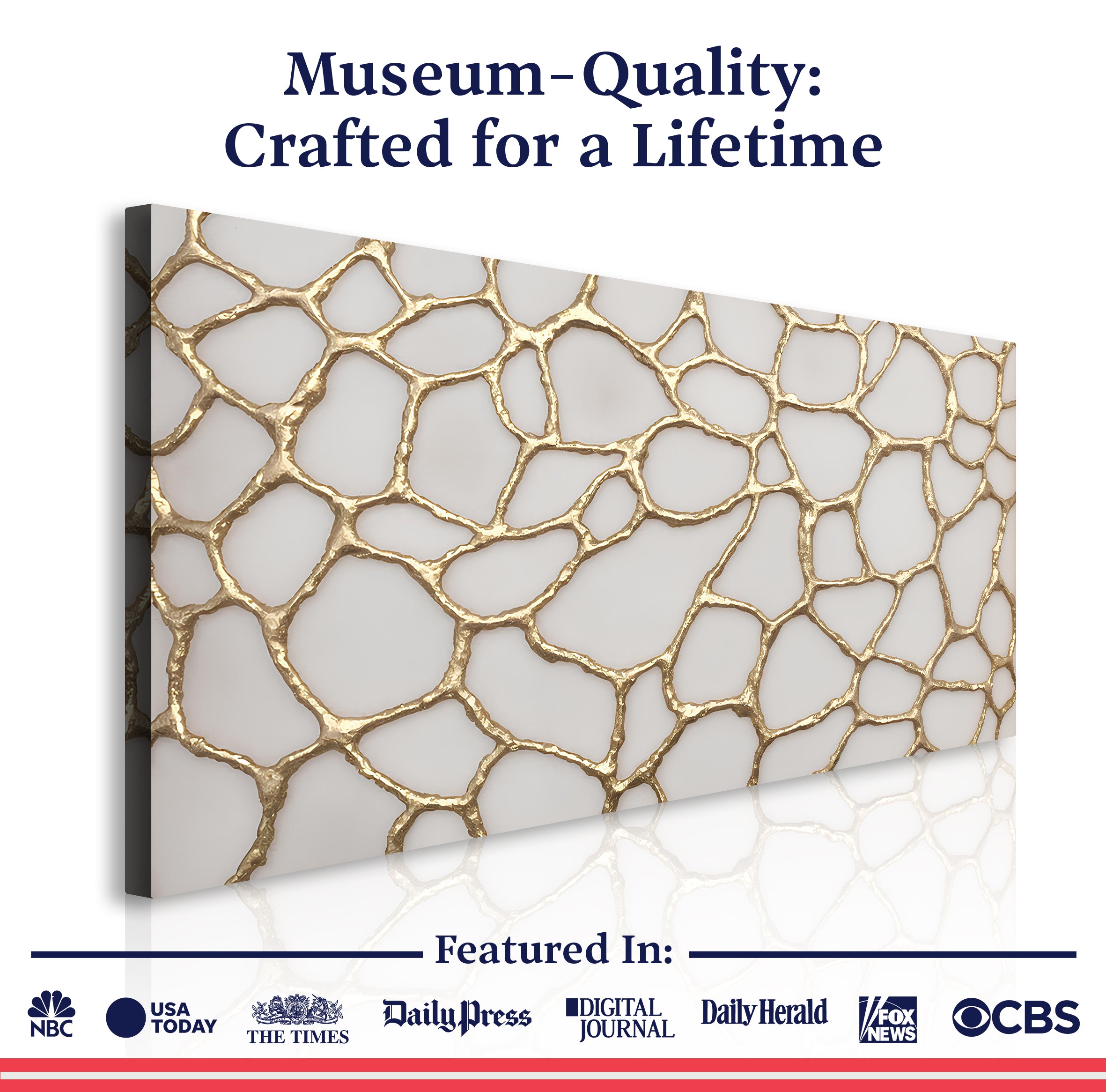 Golden Neurons Wall Art on sale at MyriadMart