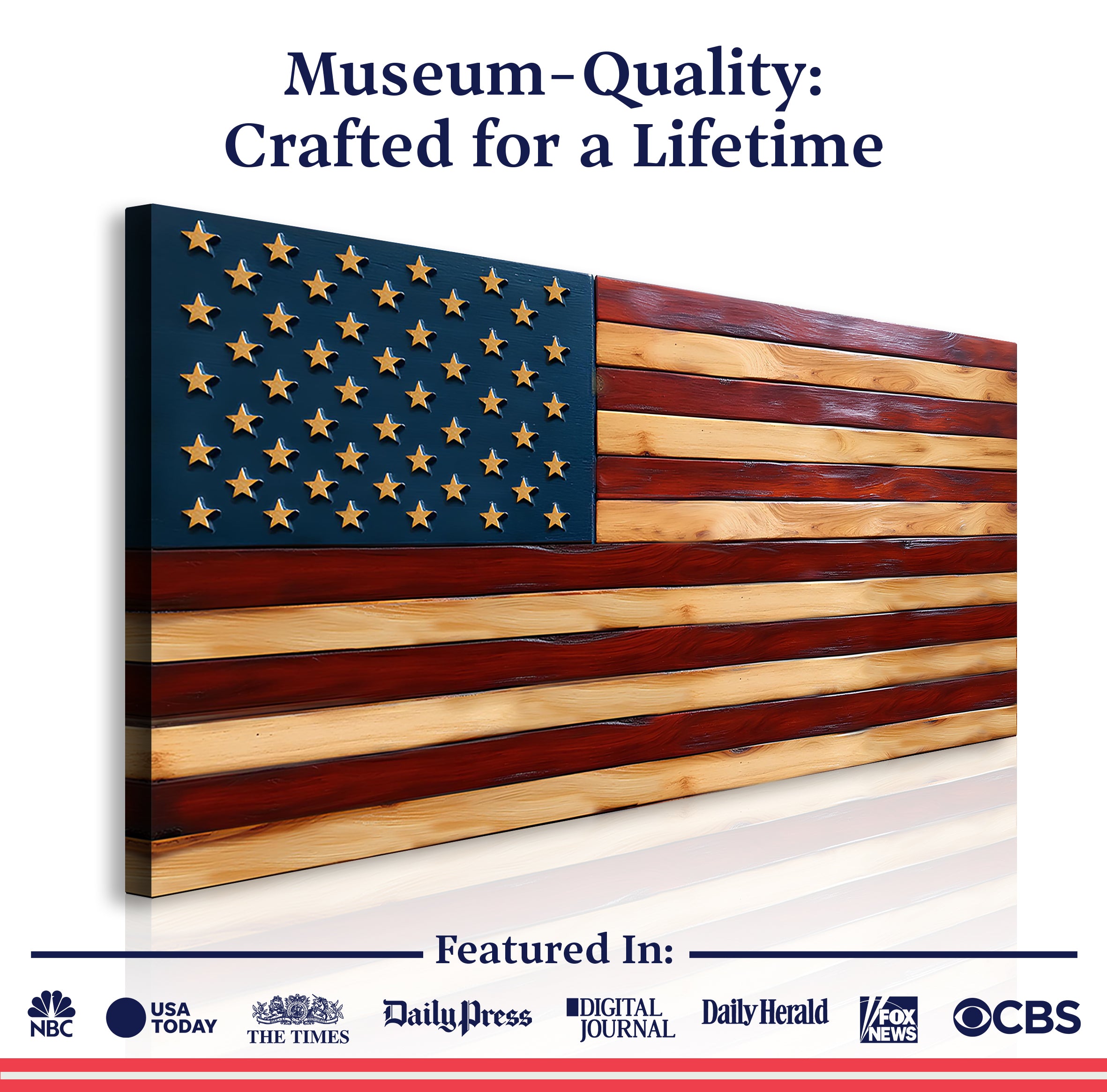 Old Glory American Flag Wall Art II on sale at MyriadMart